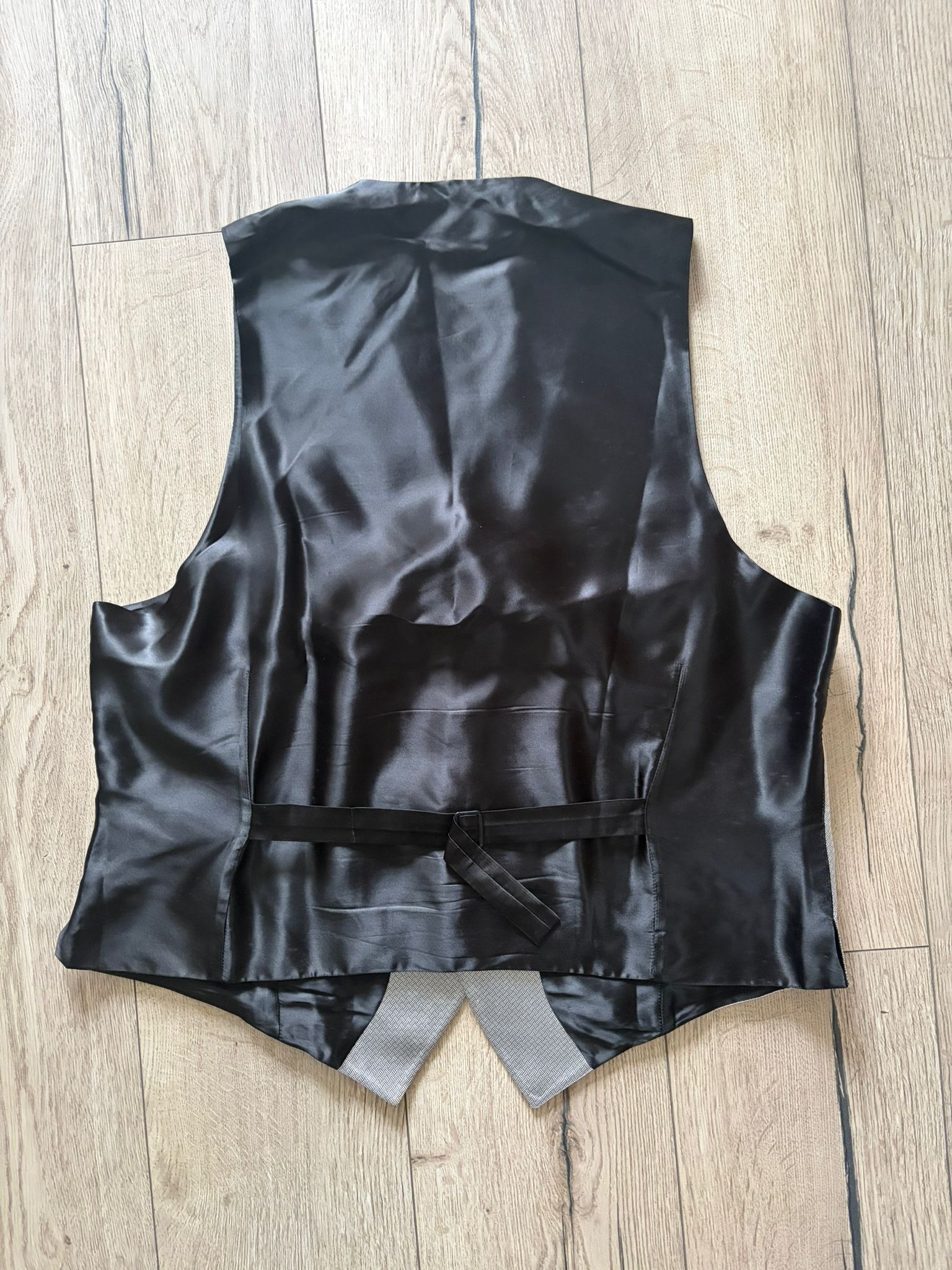 Lanvin Lanvin Paris Vintage 90s Silver Satin Dress Vest Waistcoat Size US XL / EU 56 / 4 - 6 Thumbnail