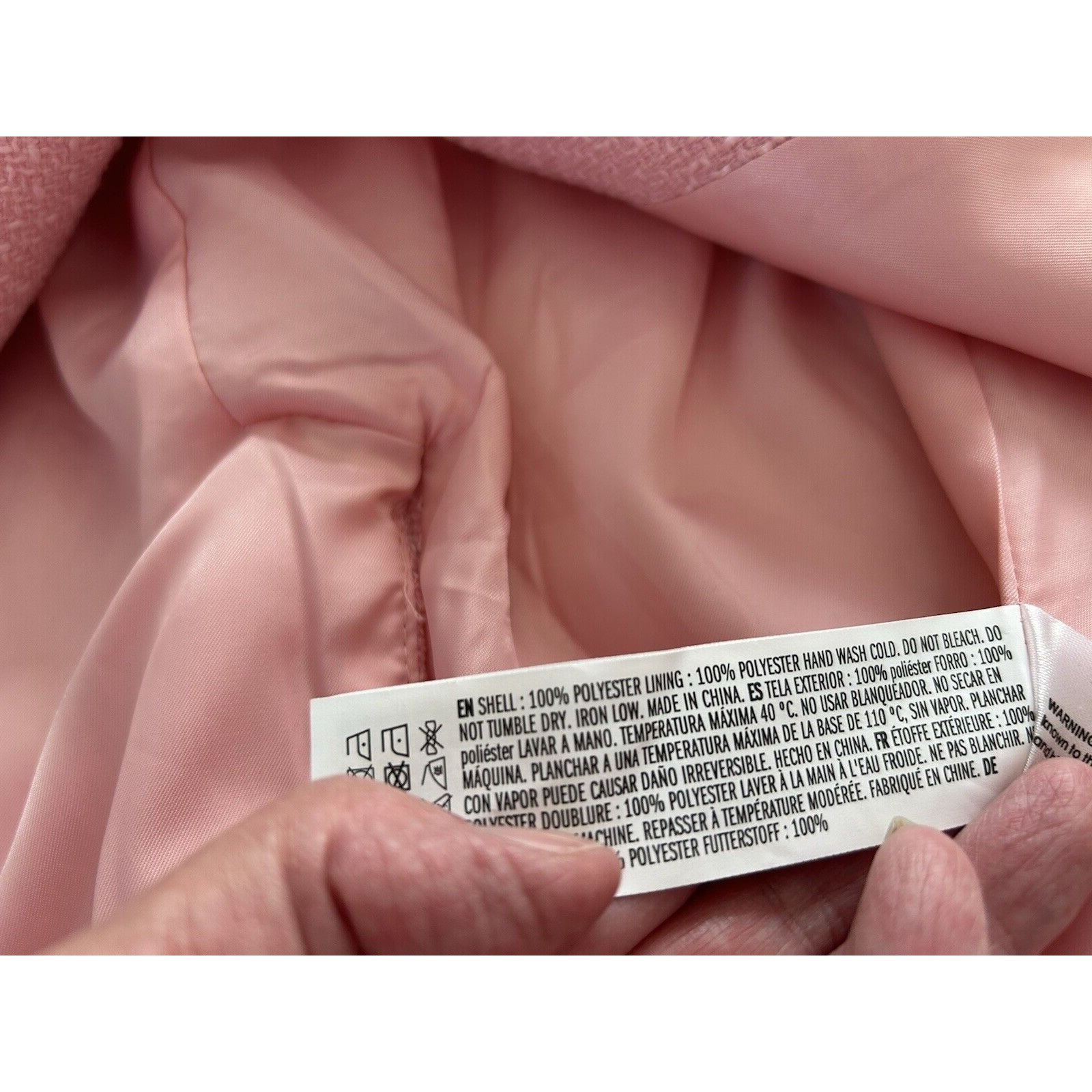 Other ENDLESS ROSE Womens Tweed Single Breasted Blazer Jacket Pink Size M / US 6-8 / IT 42-44 - 16 Thumbnail