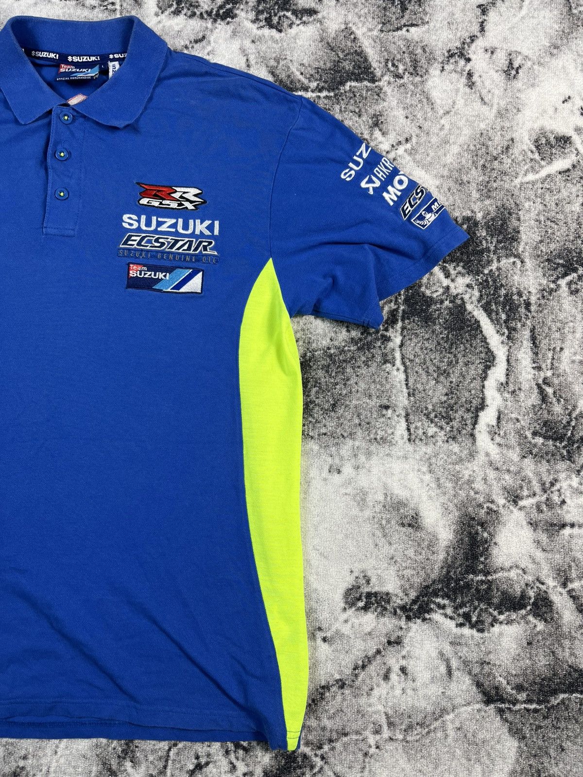Other Suzuki Ecstar MotoGP Team Polo Shirt Blue Racing Logo Size US L / EU 52-54 / 3 - 3 Thumbnail