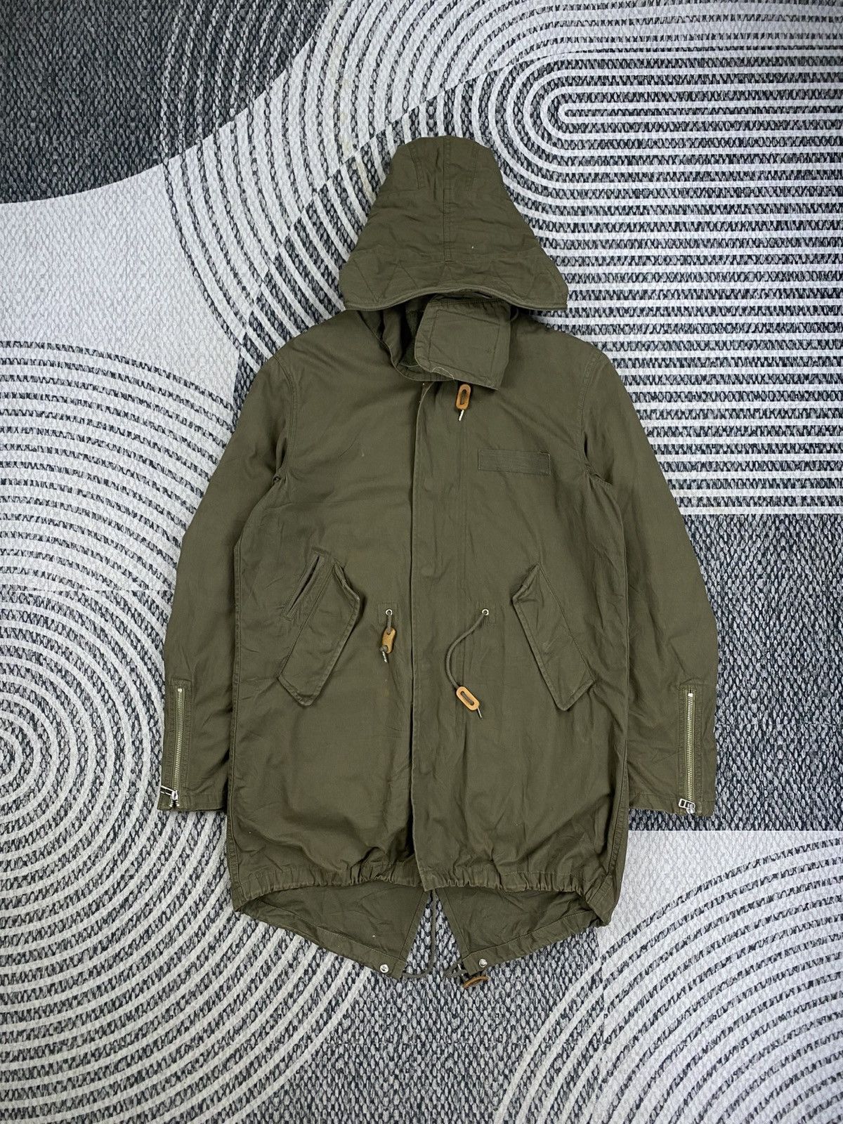 HARE Vintage HARE Army Green Fishtail Parka Jacket Size US M / EU 48-50 / 2 - 3 Thumbnail