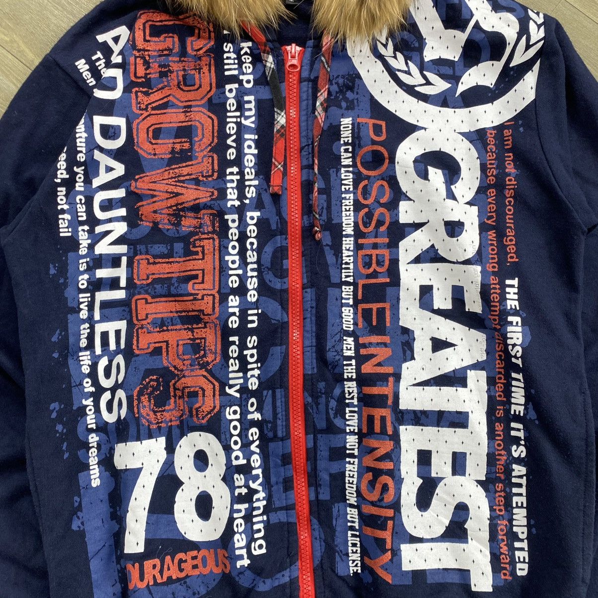 20471120 2000s Remakgear Poem Ifsixwasnine Lgb Style Zip Fur Hoodie Size US M / EU 48-50 / 2 - 4 Thumbnail