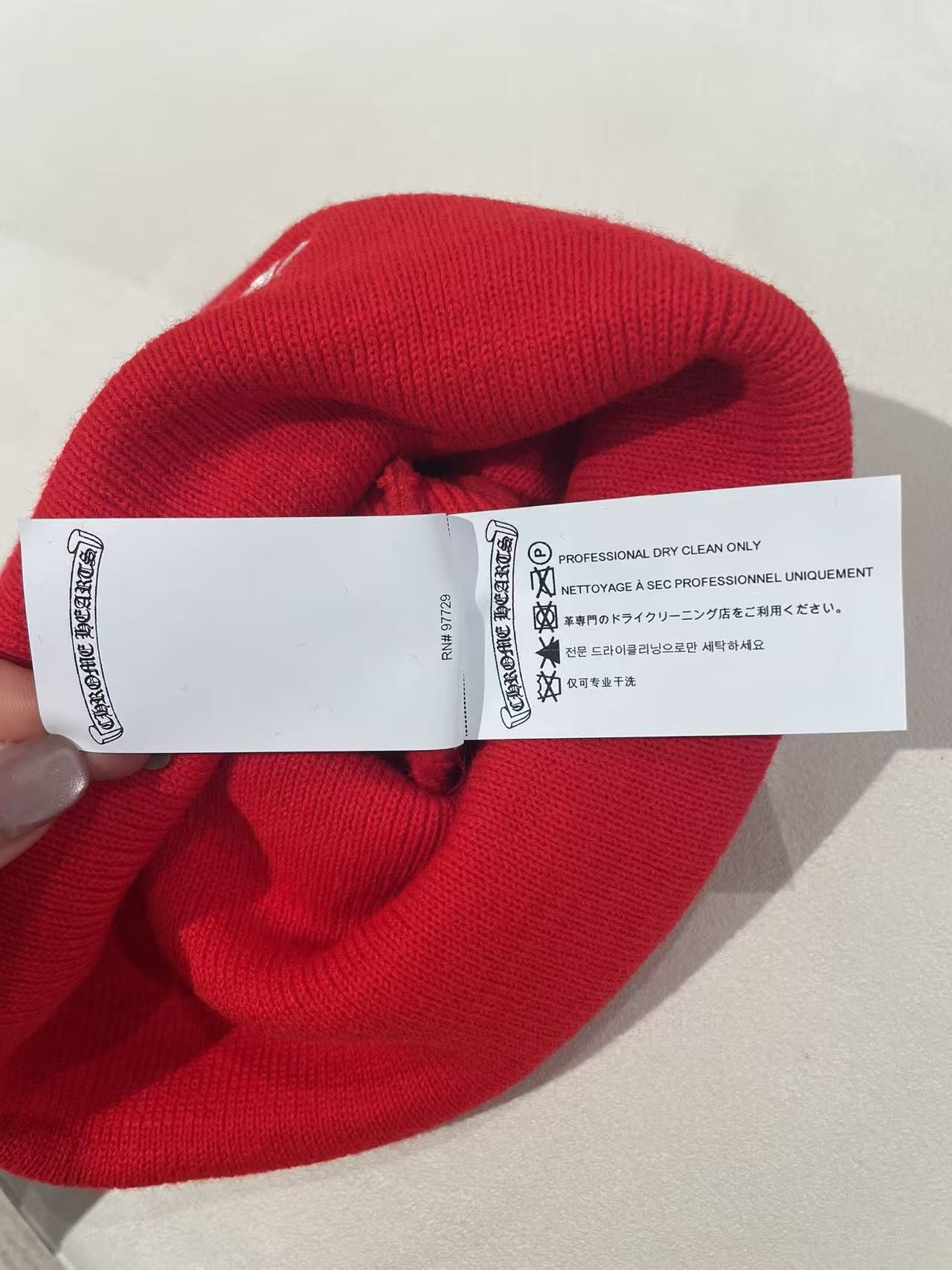 Chrome Hearts Chrome Hearts Embroidered Red Beanie Size ONE SIZE - 7 Thumbnail