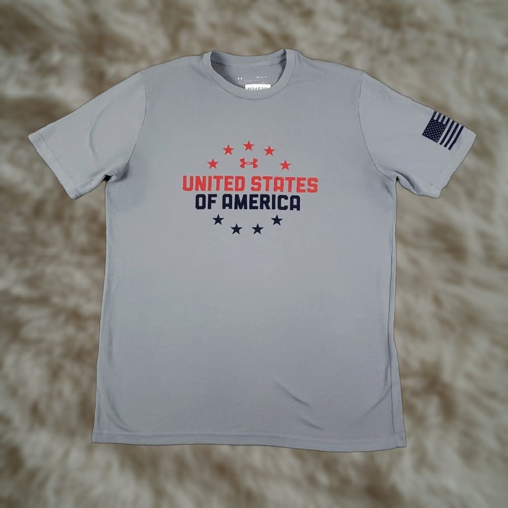 Under Armour Under Armour T-Shirt Mens Medium Gray Short Sleeve Sports Graphic Size US M / EU 48-50 / 2 - 1 Thumbnail