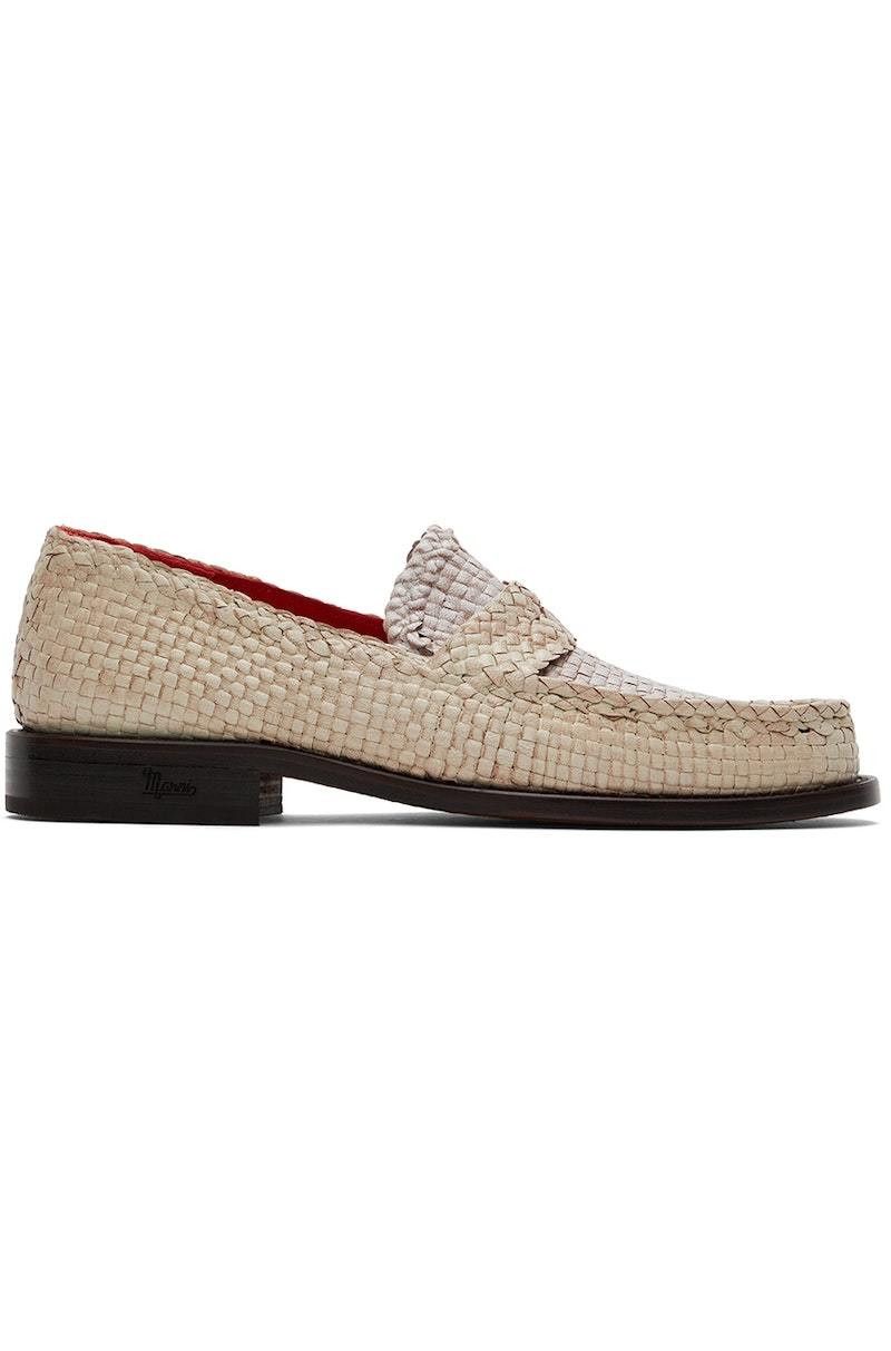 Marni o1y1025 Leather Loafers in Off-White Size US 6 / IT 36 - 1 Thumbnail