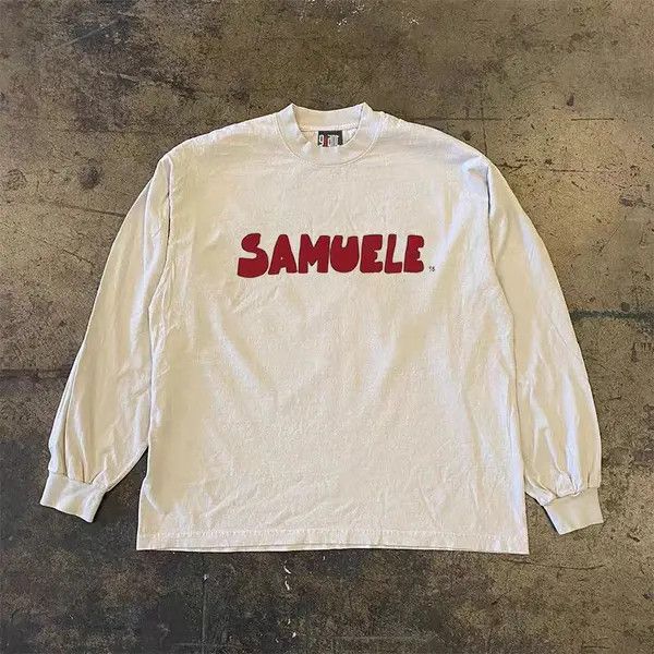 Japanese Brand White casual retro cartoon print long sleeve tee Size US L / EU 52-54 / 3 - 4 Thumbnail