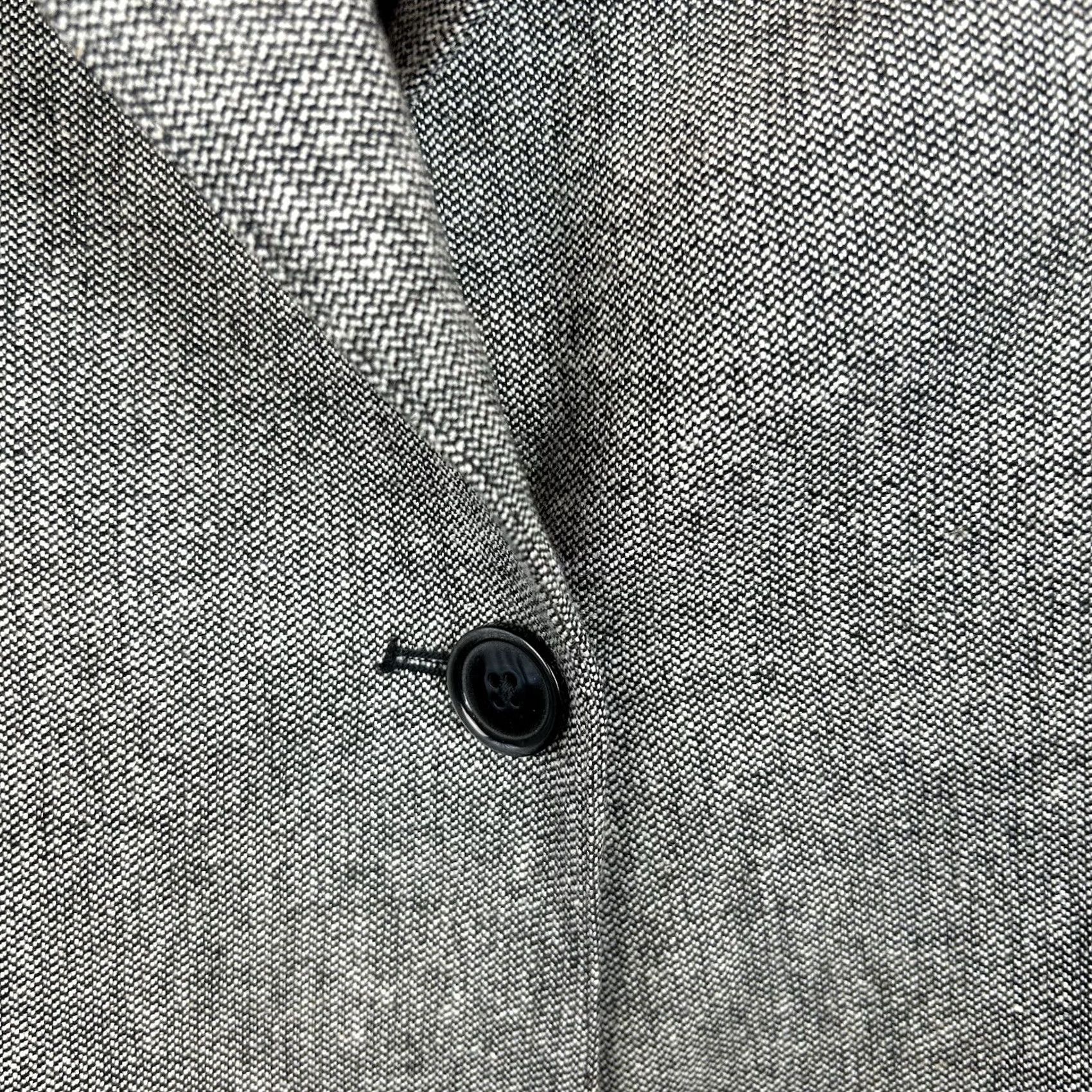 Vintage Chicos Blazer Woman M Grey Wool Blend Academia Retro Old Money Preppy Size M / US 6-8 / IT 42-44 - 4 Thumbnail