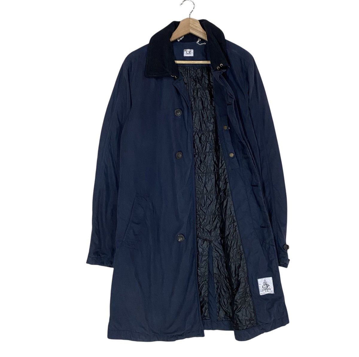 C.P. Company × Massimo Osti 🔥VINTAGE C.P COMPANY NAVYBLUE OVERCOATS JACKET Size US M / EU 48-50 / 2 - 1 Thumbnail