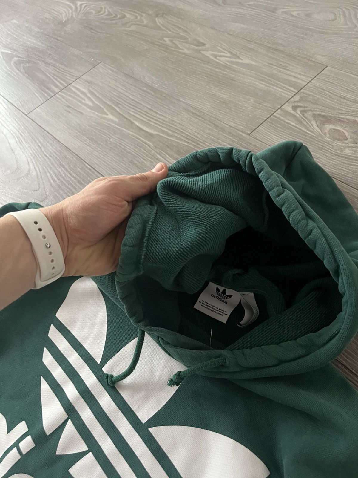 Adidas ‼️Adidas Big Logo Heavy Hard Cotton Oversized Hoodie‼️ Size US XS / EU 42 / 0 - 10 Thumbnail