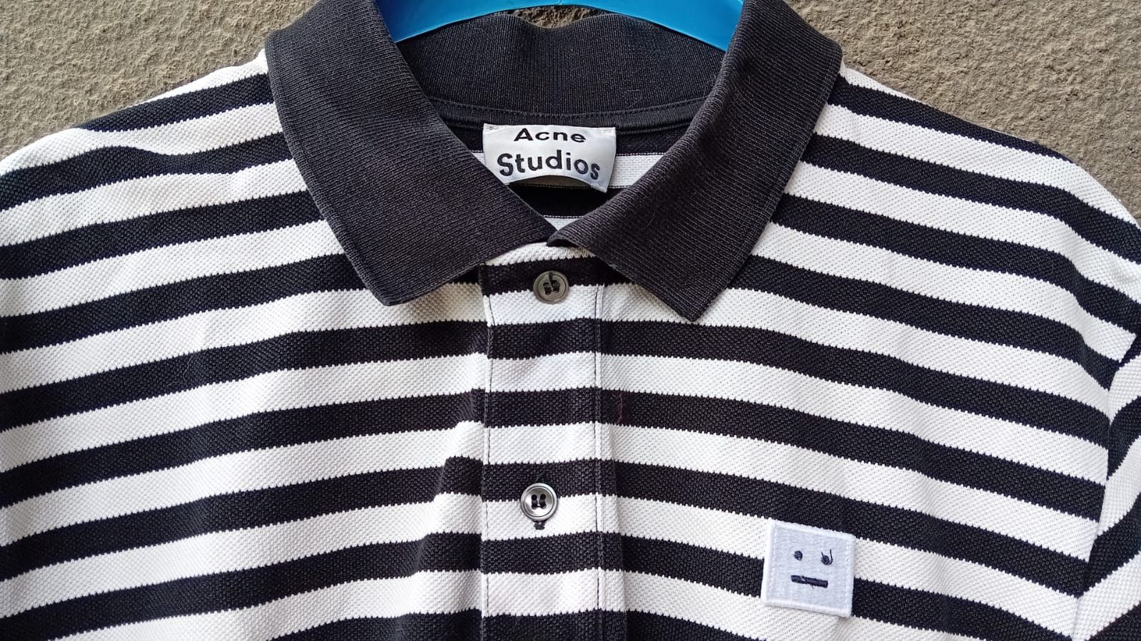 Acne Studios Acne Studios Kolby Stripes PAW16 Face Polo t-shirt sz M Size US M / EU 48-50 / 2 - 4 Thumbnail