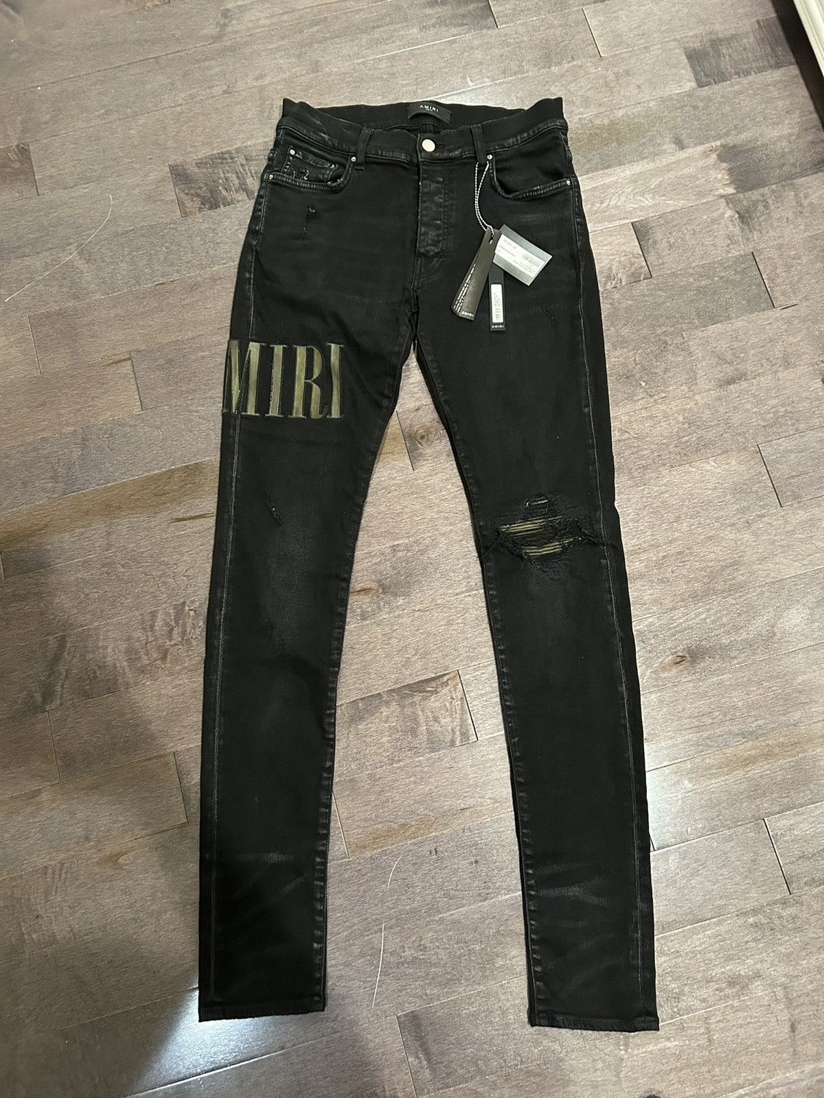 image of Amiri Jeans Size 31 With Tags in Black, Men's