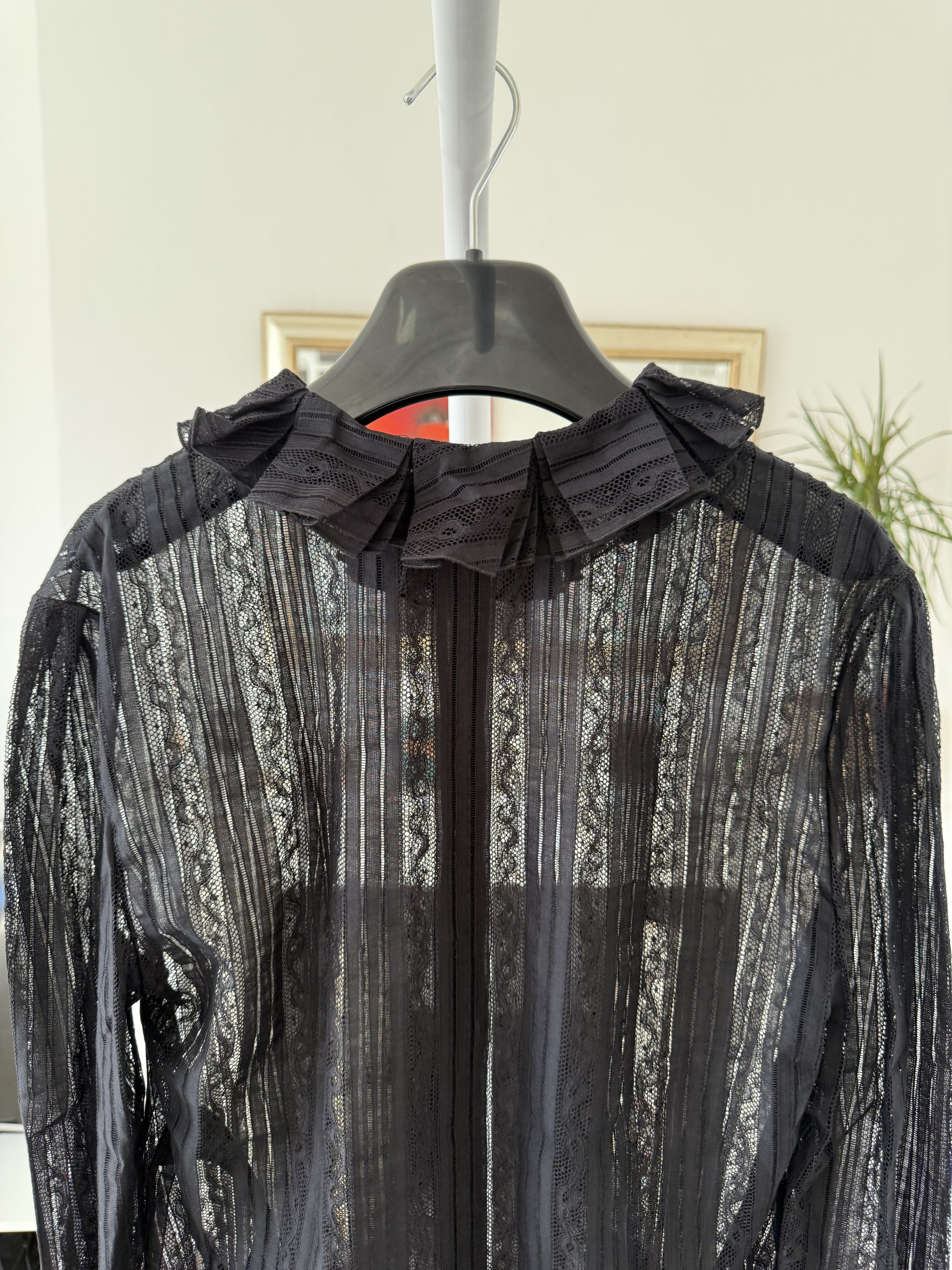 Saint Laurent Paris SS22 Saint Laurent Button Shirt in Lace Size US L / EU 52-54 / 3 - 7 Thumbnail