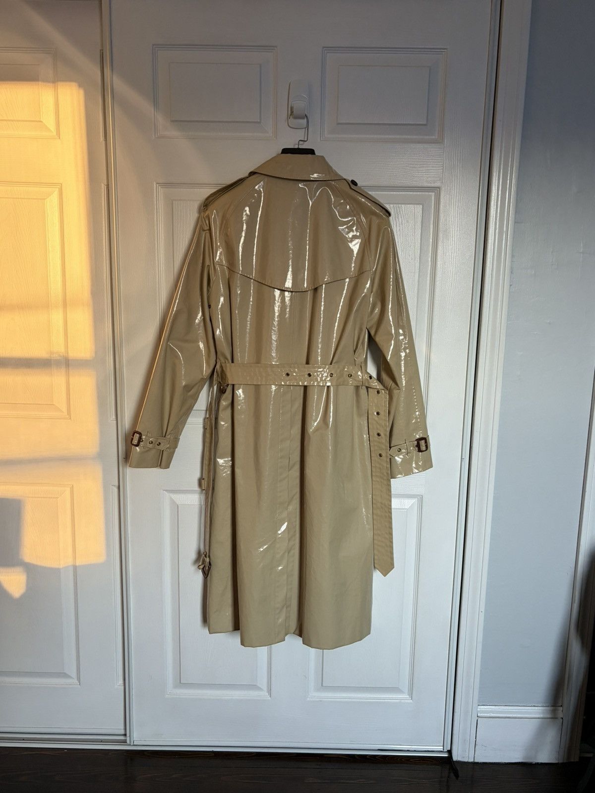 Burberry Prorsum Archival Burberry Prorsum SS13 Vinyl Laminated Trench Coat Size US M / EU 48-50 / 2 - 5 Thumbnail