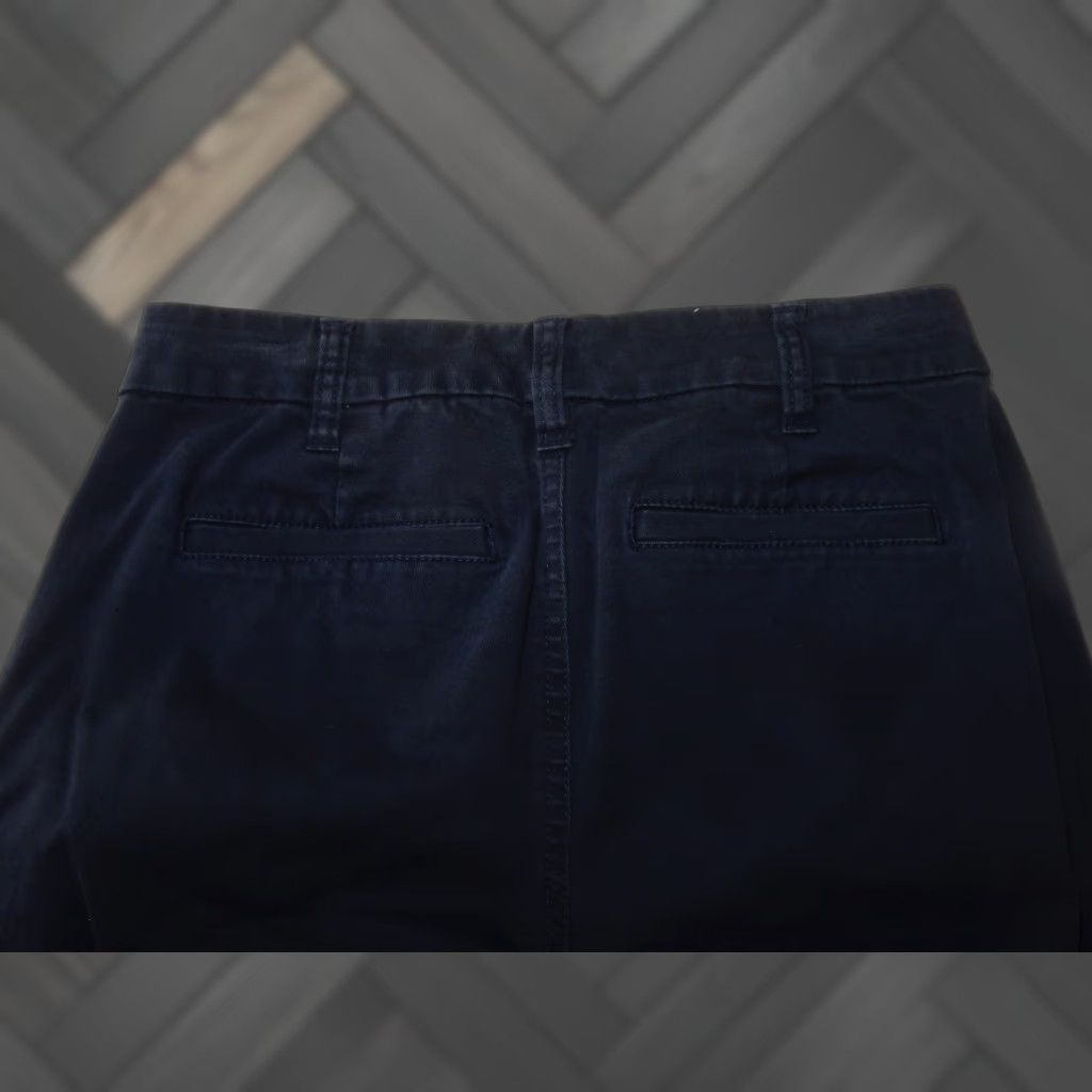 J.Crew J.CREW Khaki Pants Flat Front Blue 00 28x28 Womens Cotton Front Type Flat Front Size 24" / US 00 / IT 34 - 1 Thumbnail