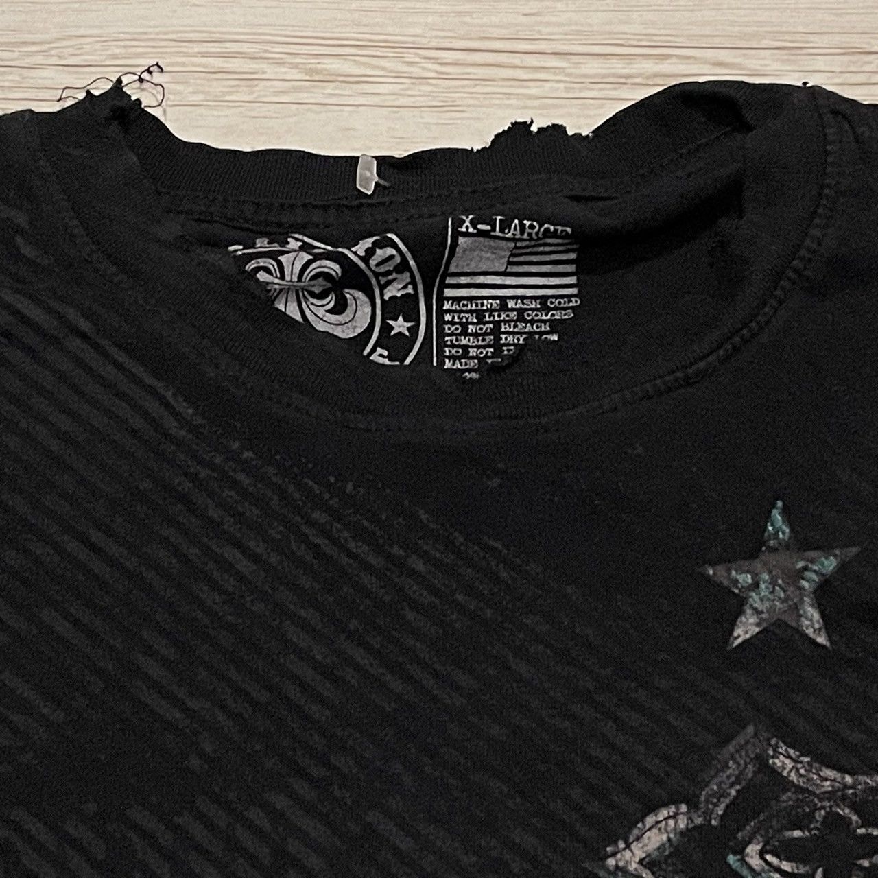 Affliction Rare Affliction Wings Cross Tee Y2K Style Size US XL / EU 56 / 4 - 5 Thumbnail