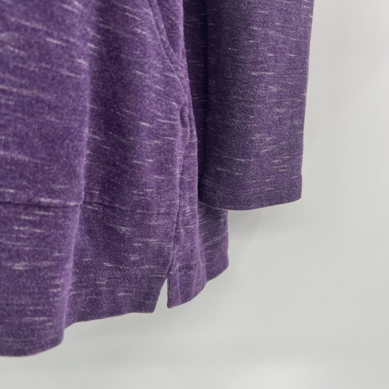 Chicos Chico's Purple Top Long Sleeve Sweatshirt Cowl Neck Size M / US 6-8 / IT 42-44 - 5 Thumbnail
