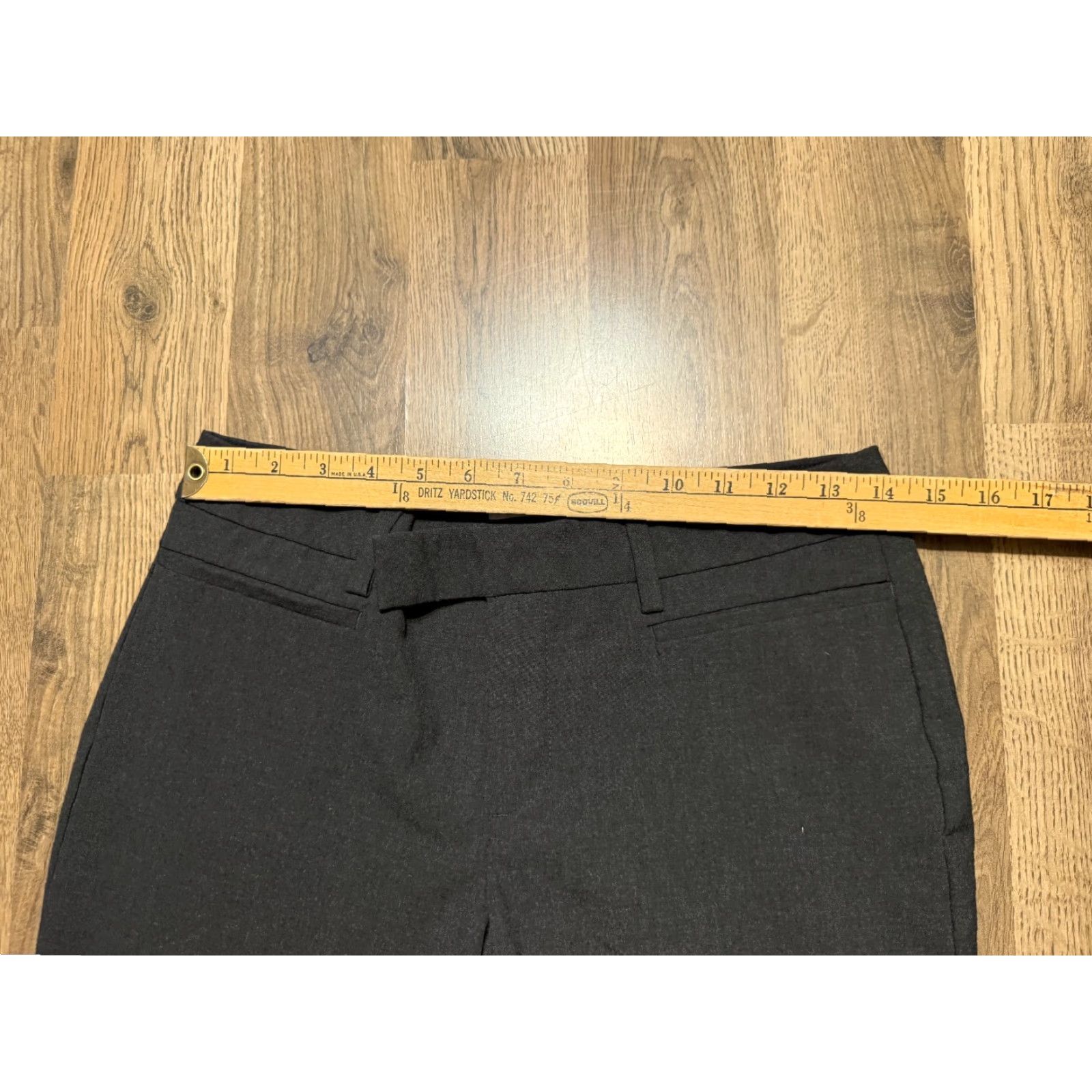 Gap GAP Pants Women's 2R Gray Dress Pants Modern Bootcut, Flat Front, Regular, Polyester, Stretch, Machine Washable, Fall Spring Summer, Women, Pants Size 26" / US 2 / IT 38 - 7 Thumbnail