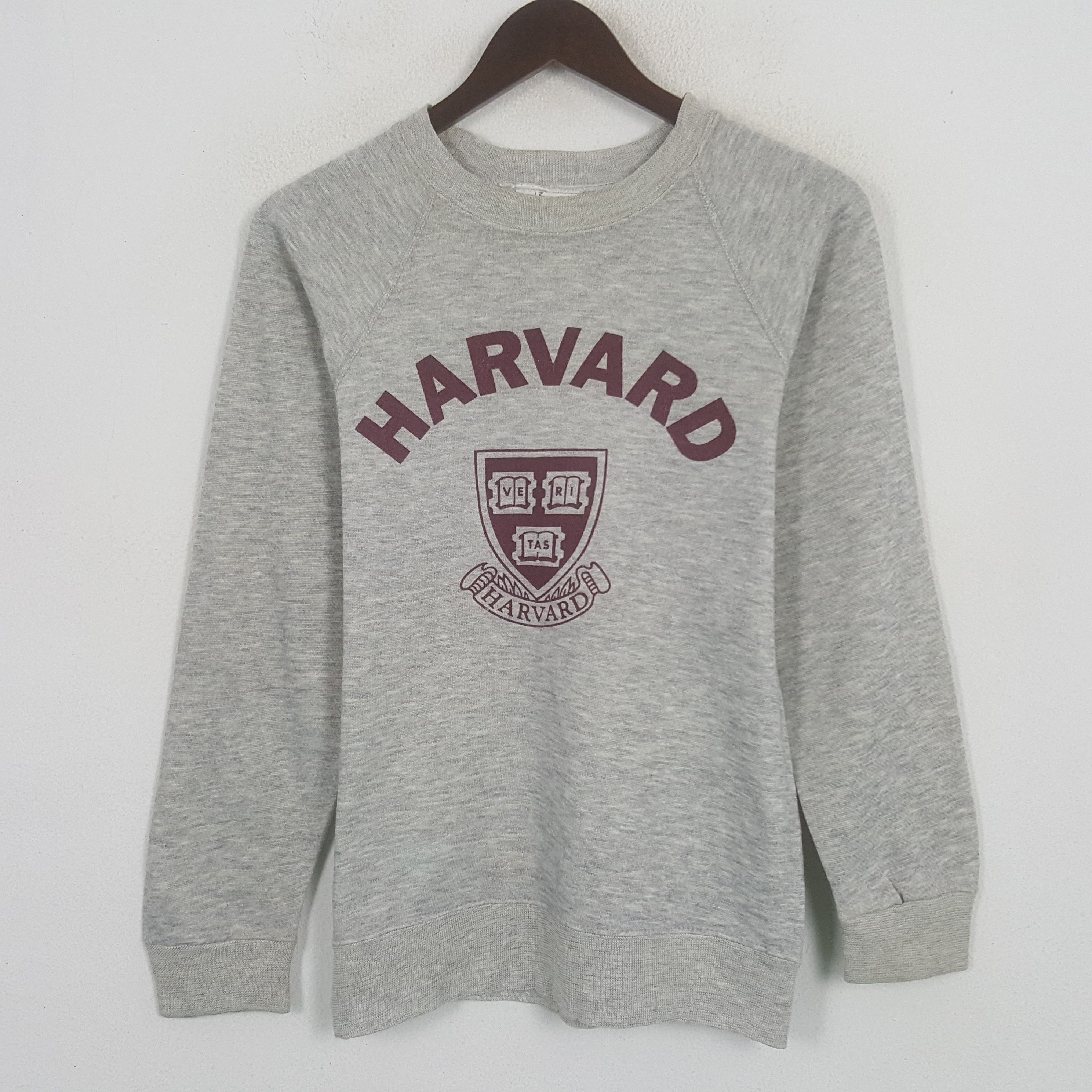 image of American College x Harvard Vintage Harvard Sweatshirt in Grey, Men's (Size XS)