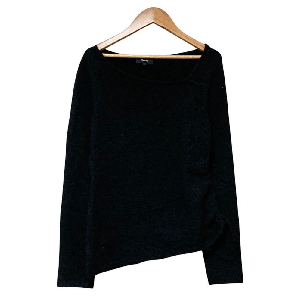 Theory Theory Theory ASTOR WOOL Asymmetric Knit Sweater Textile Tops DUTY FREE for USA Size ONE SIZE - 1 Thumbnail