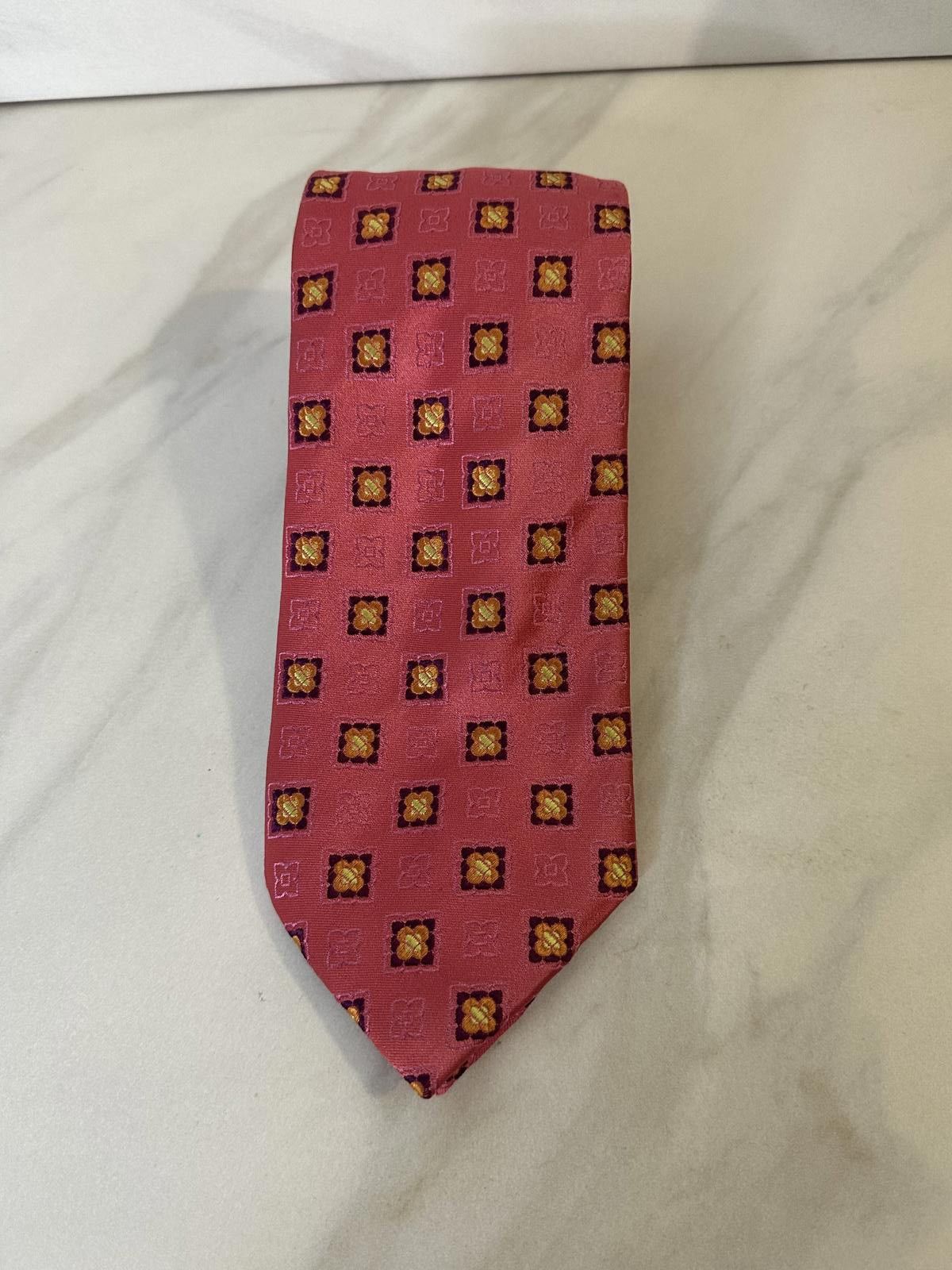 Canali Canali classic Italian silk geometric medallion neck tie Size ONE SIZE - 1 Thumbnail