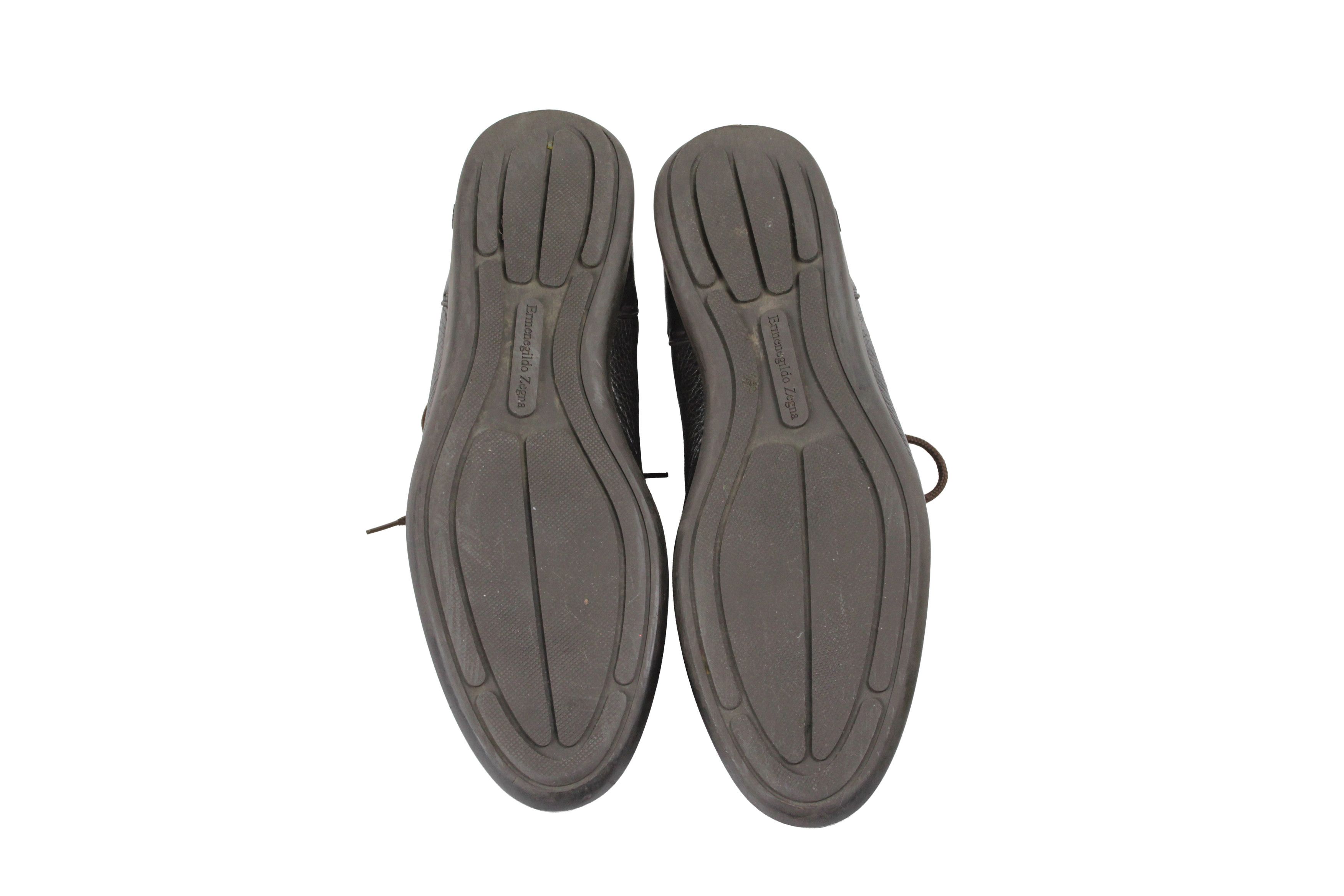 Ermenegildo Zegna Leather Chukka Boots Size US 10.5 / EU 43-44 - 13 Thumbnail