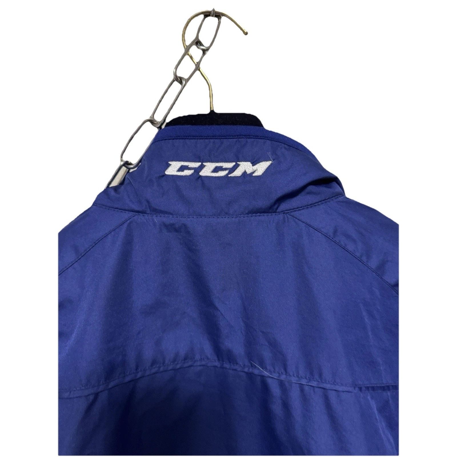Ccm CCM Hockey Blue Windbreaker Jacket Size US L / EU 52-54 / 3 - 5 Thumbnail