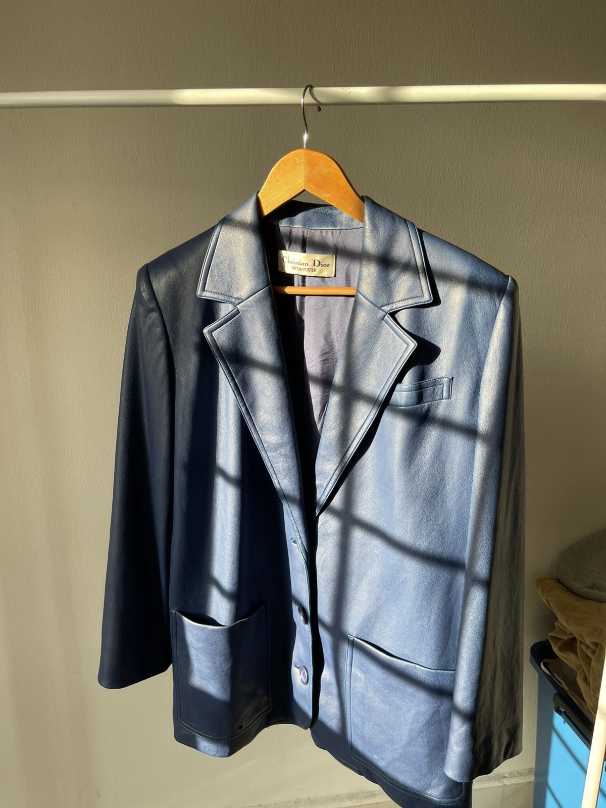 Dior Vintage Christain Dior Pret a Porter Leather Jacket Size US L / EU 52-54 / 3 - 5 Thumbnail