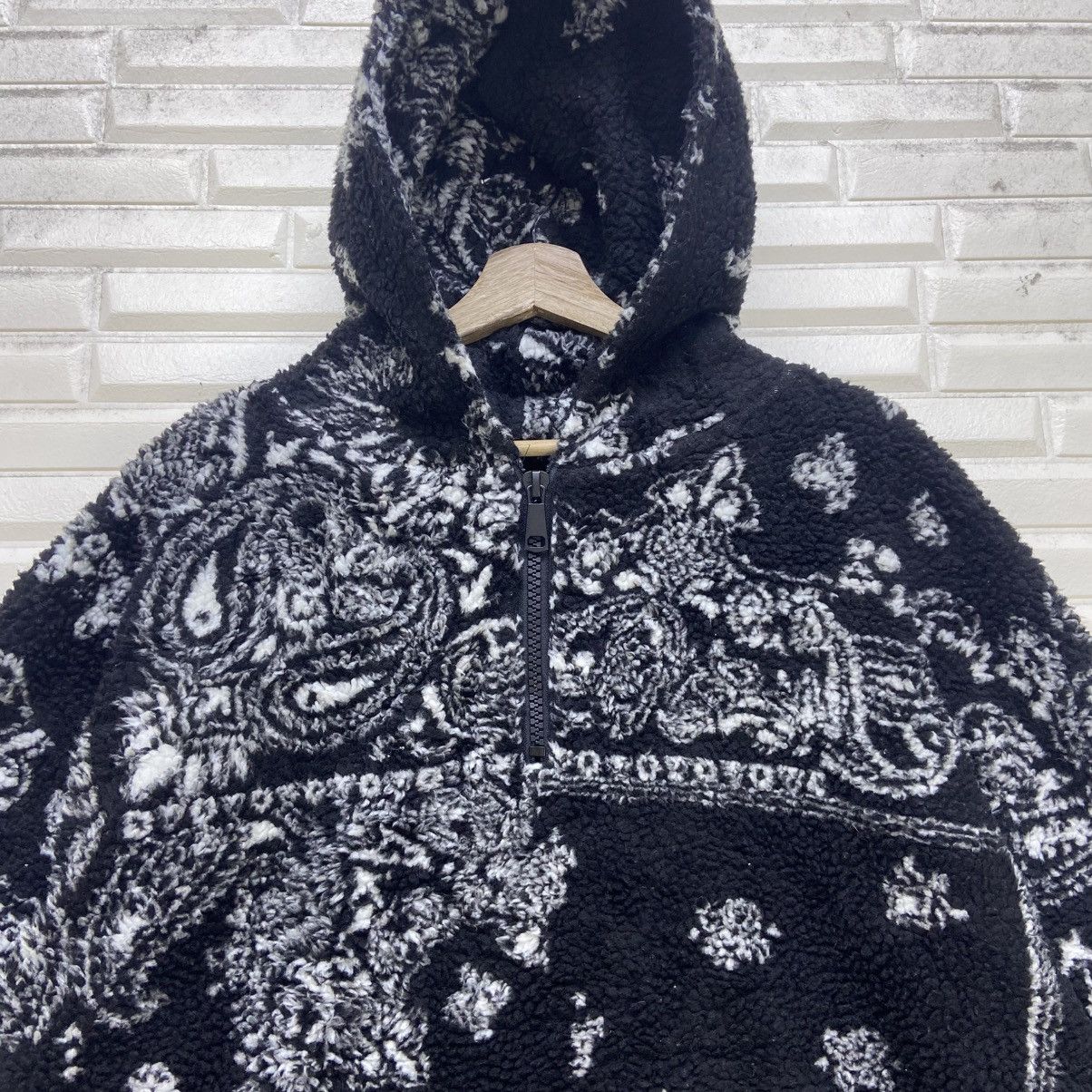 Japanese Brand Tyghus Paisley Art Sherpa Half Zipper Oversize Loose Jacket Size US L / EU 52-54 / 3 - 8 Thumbnail