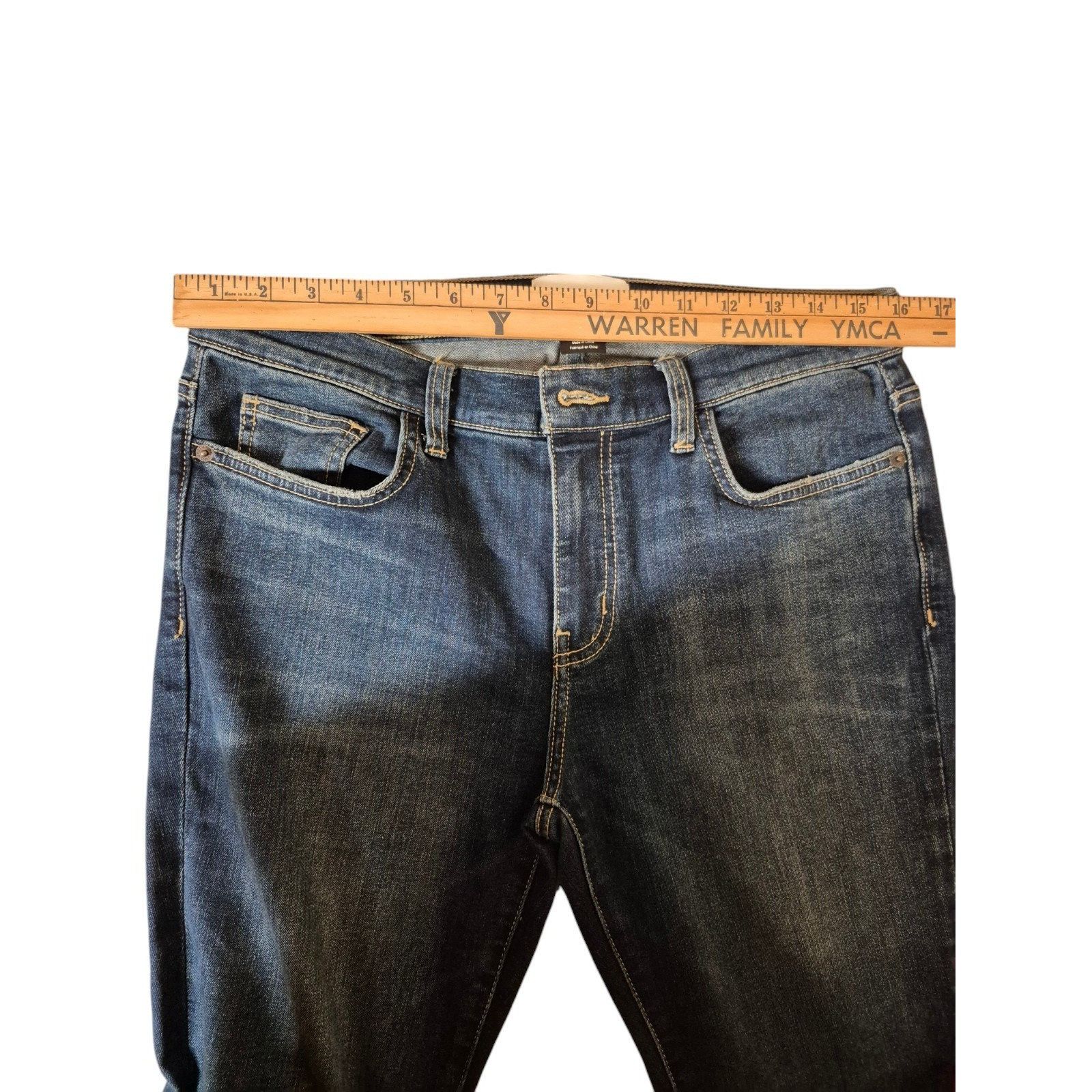 Current/Elliot Current/Elliot Dark Wash Skinny Jeans Mid Rise Stretch Denim Size 30" / US 8 / IT 44 - 3 Thumbnail