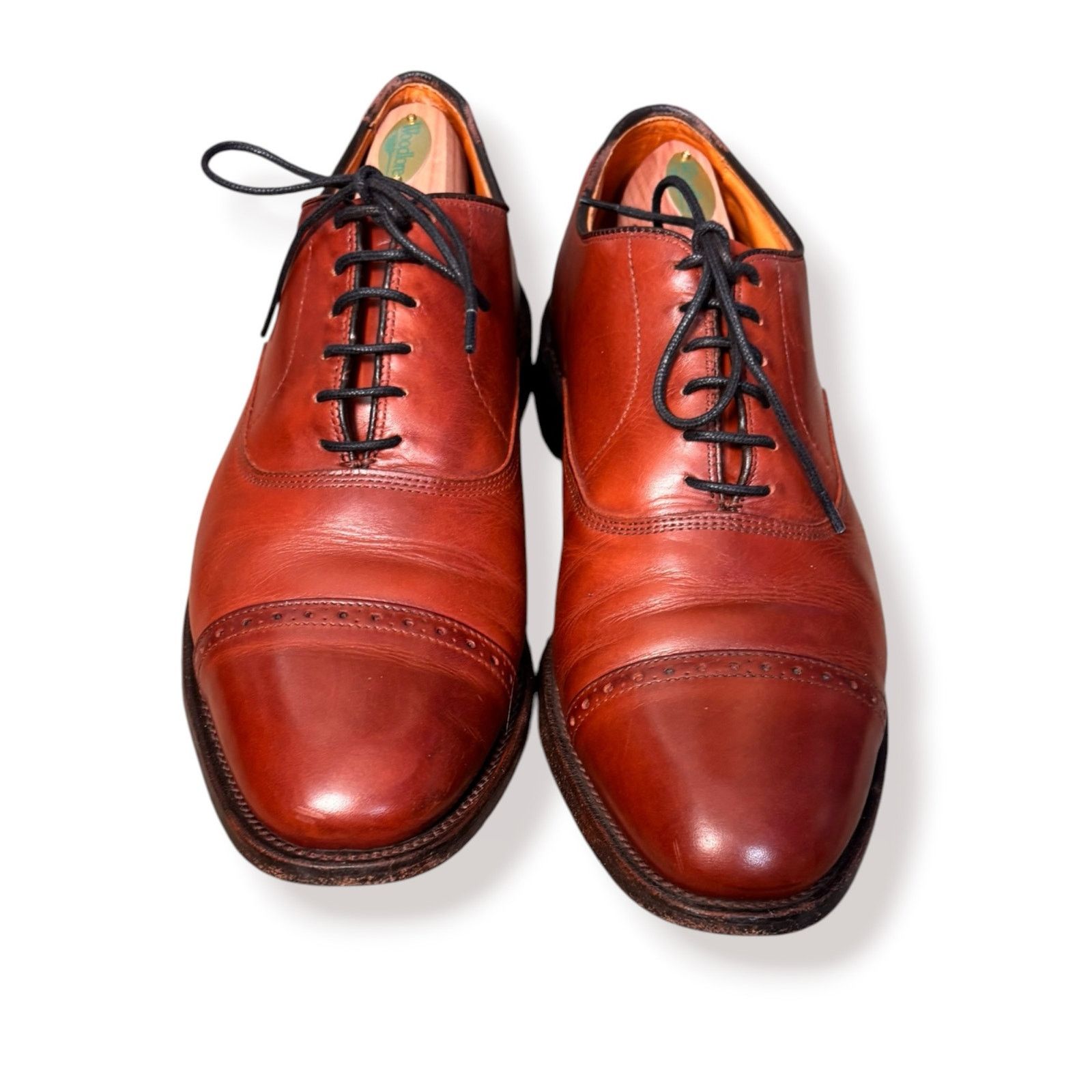 Allen Edmonds Vintage Allen Edmonds Byron Cap Toe Oxford Shoes Cognac 10 Size US 10 / EU 43 - 4 Thumbnail