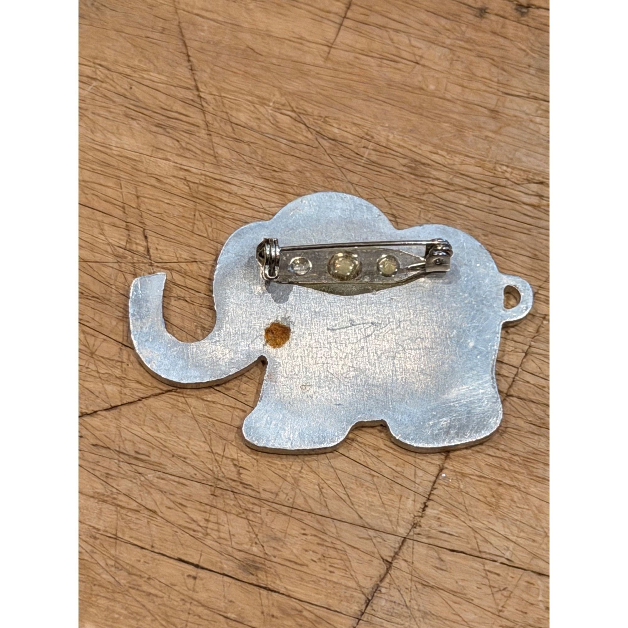 Other Elephant-Shaped Pewter Pin Brooch With Gift Box Size ONE SIZE - 5 Thumbnail