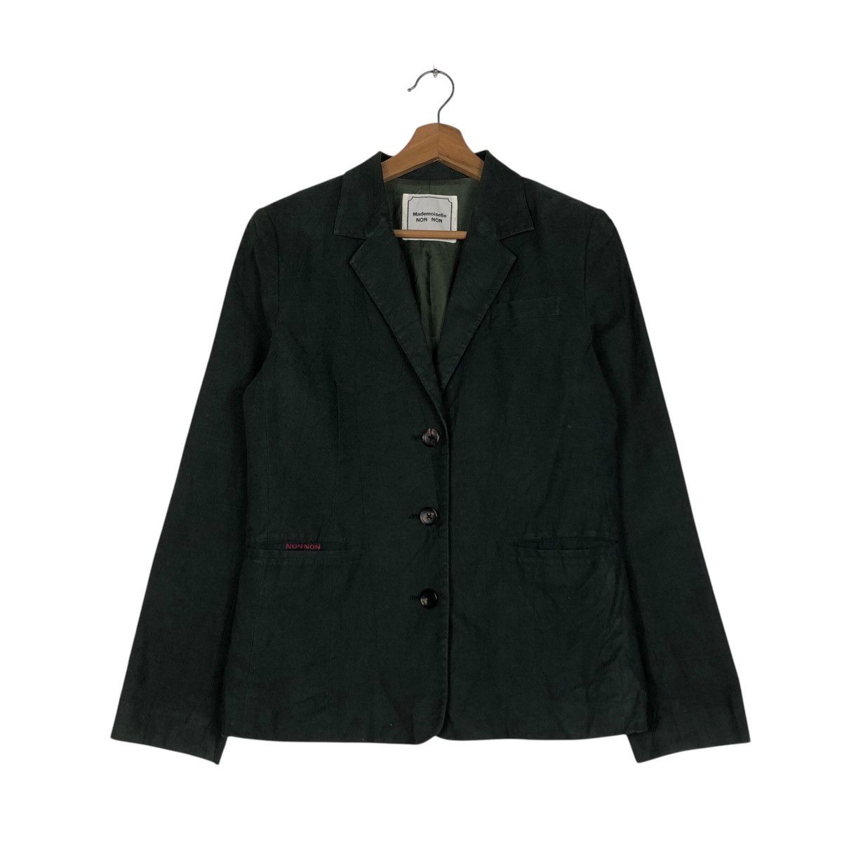 Japanese Brand 📌Vintage Cropped Chore Jacket Button Mademoiselle Non Non Size US M / EU 48-50 / 2 - 2 Thumbnail