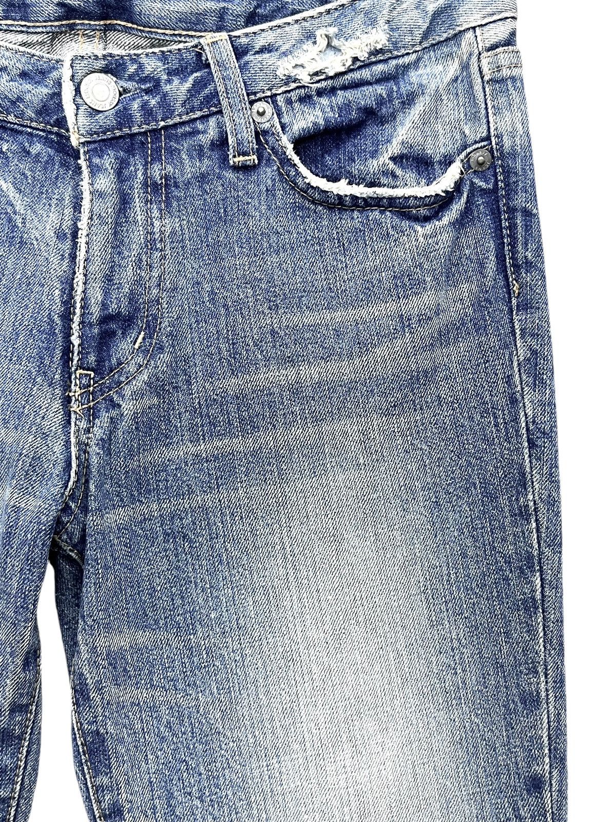 MOUSSY Vintage MOUSSY Skinny FLARE Paint Splatter Ripped LGB Style Size 27" / US 4 / IT 40 - 6 Thumbnail