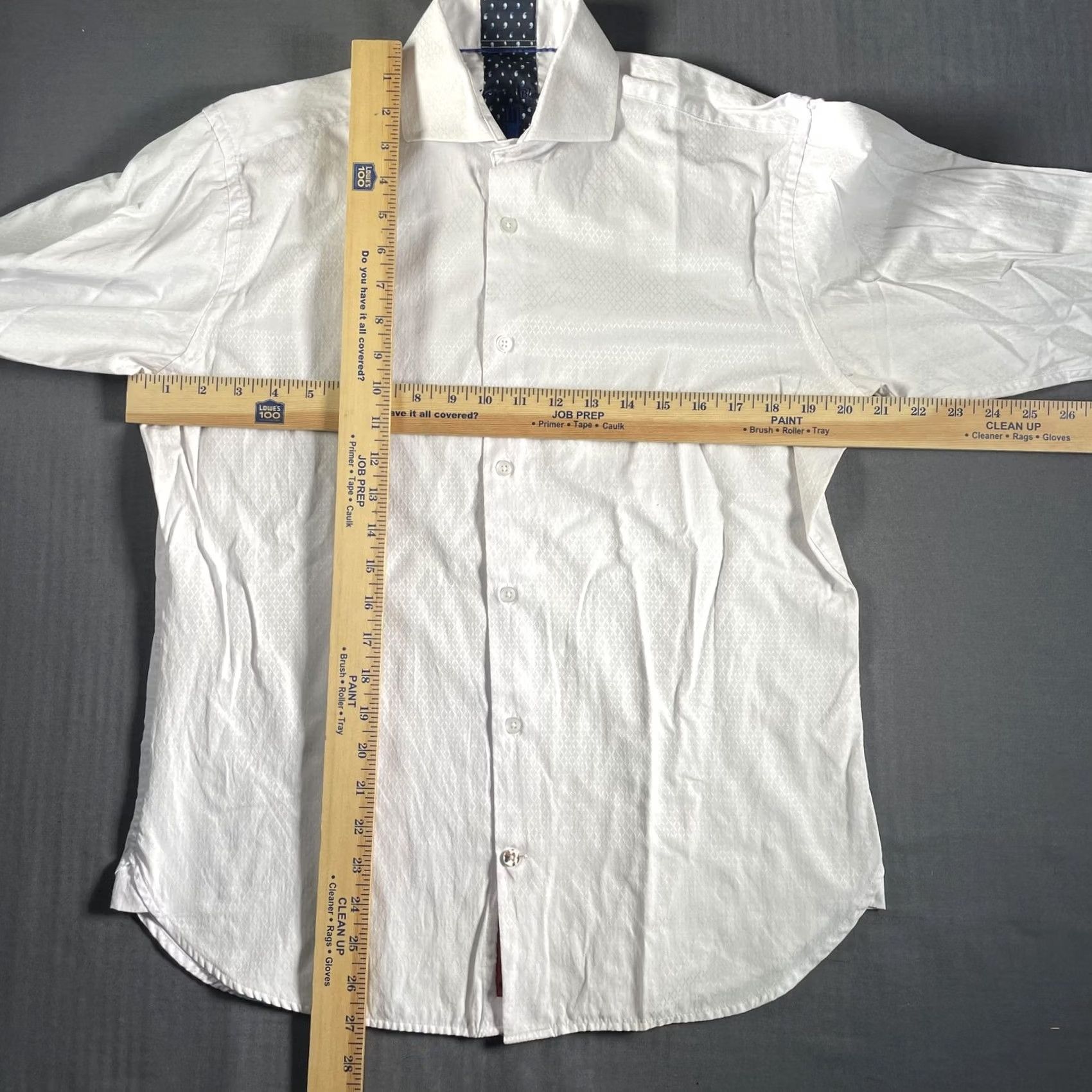 Vintage Visconti Black Shirt Mens Small White Patterned Long Sleeve Contrast Cuffs Size US S / EU 44-46 / 1 - 6 Thumbnail