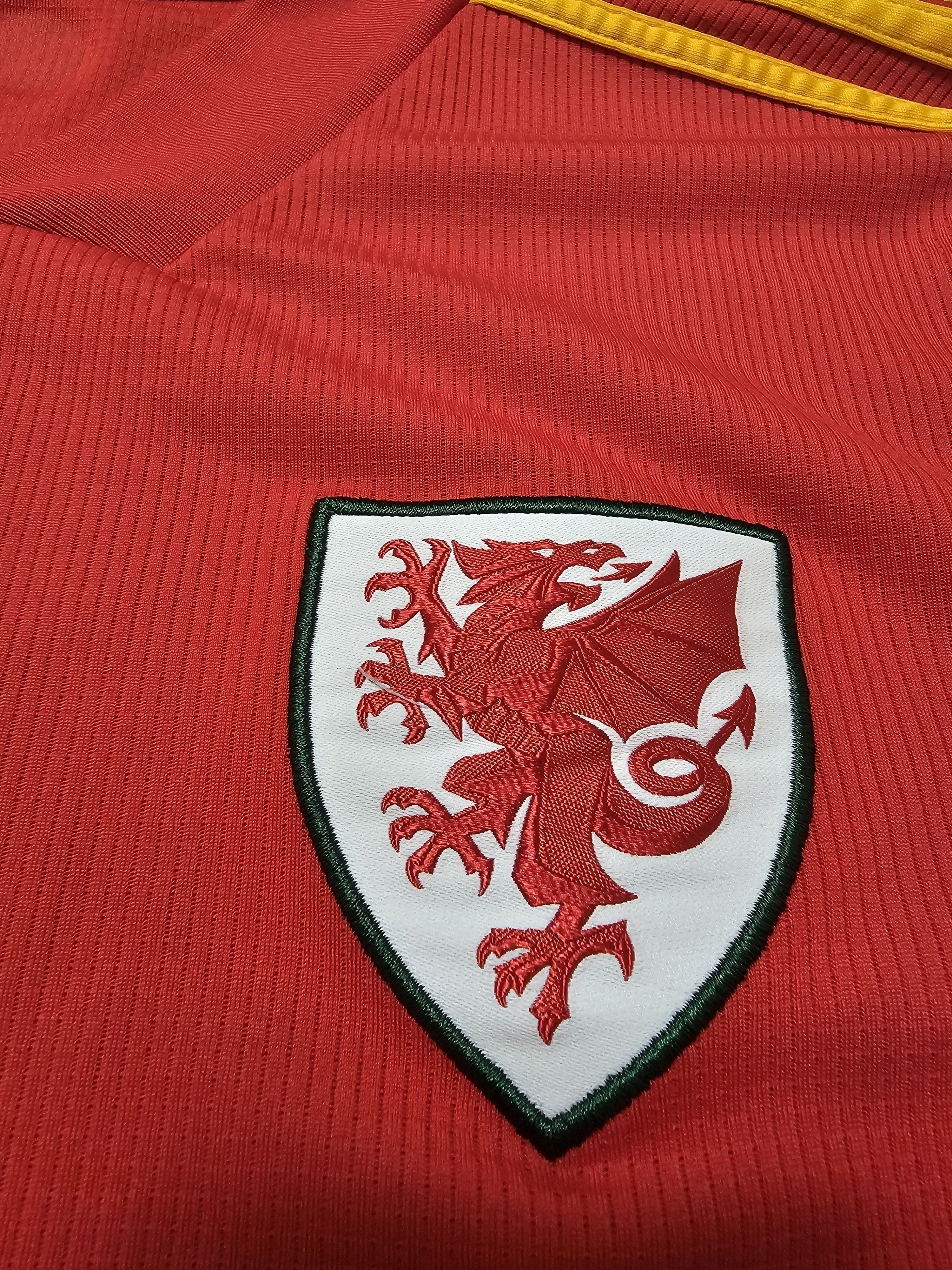 Adidas WALES 2020 2022 HOME FOOTBALL SHIRT SOCCER JERSEY Size US M / EU 48-50 / 2 - 4 Thumbnail