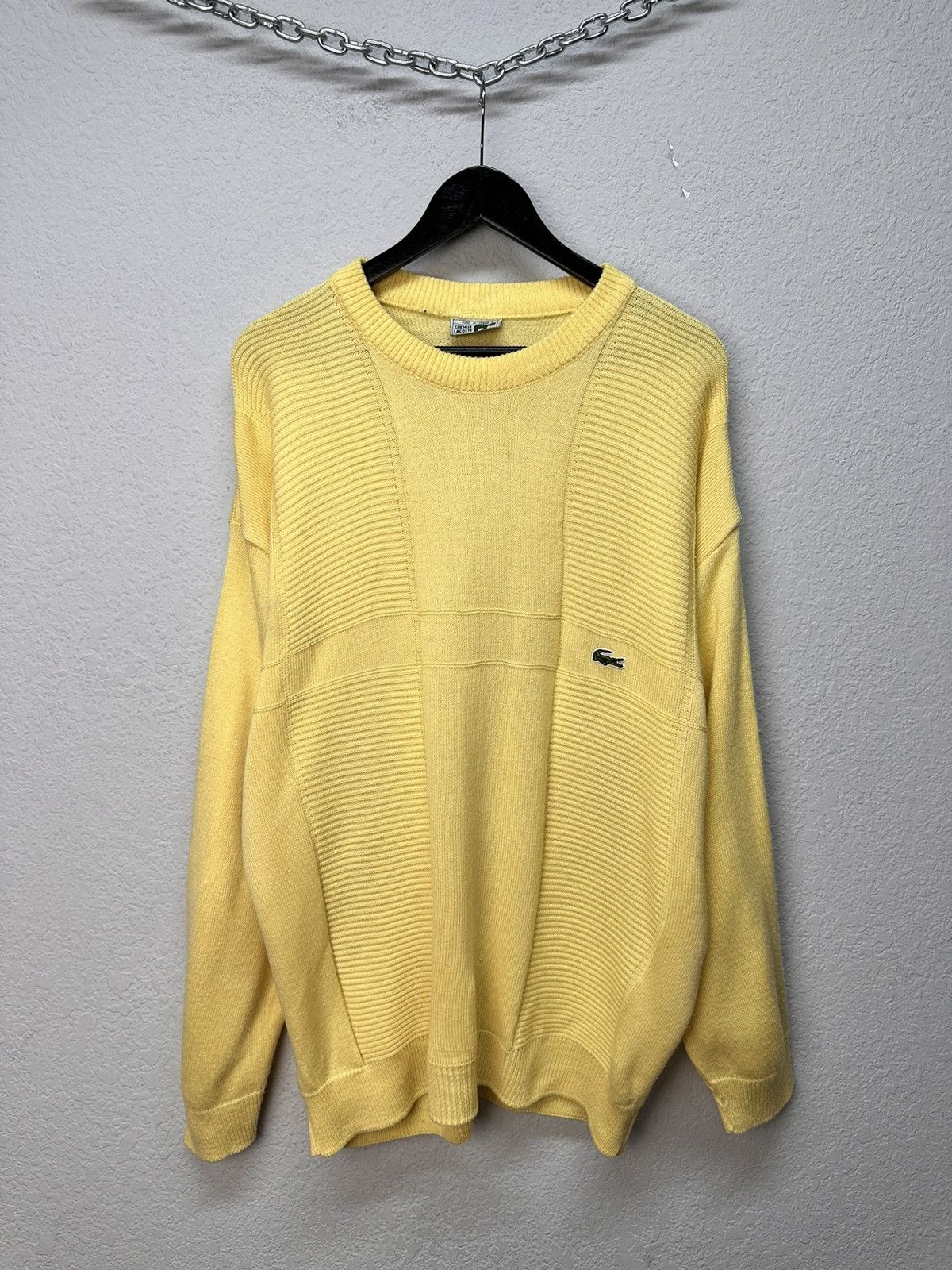 Lacoste Vintage Sweater Lacoste Knit Hand XL 90s Ralph Japanese Y2K Size US L / EU 52-54 / 3 - 1 Thumbnail