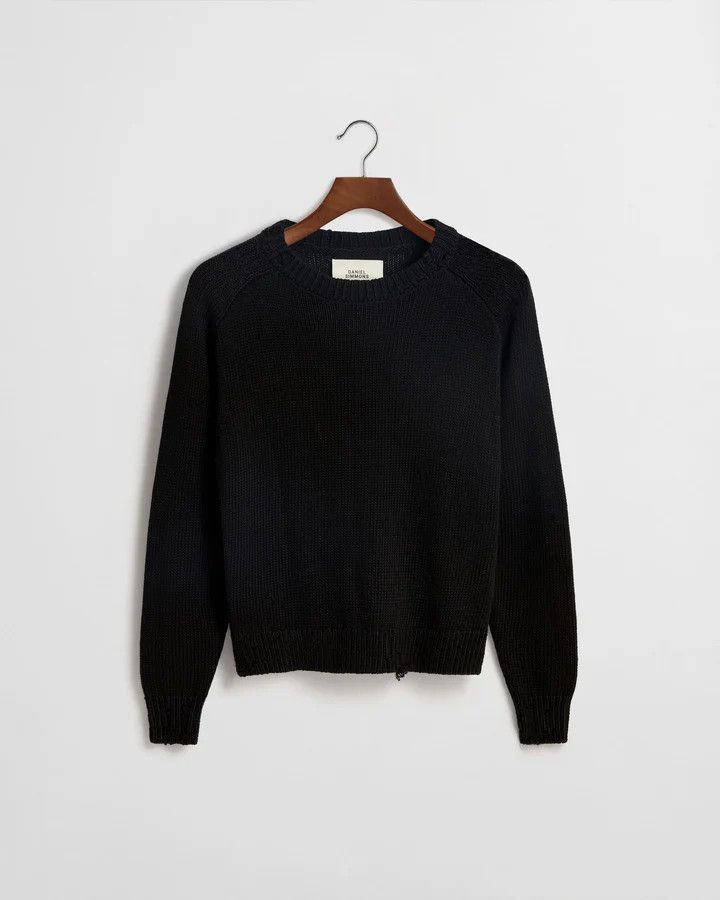 Daniel Simmons Distressed cotton knit sweater Size US L / EU 52-54 / 3 - 1 Thumbnail