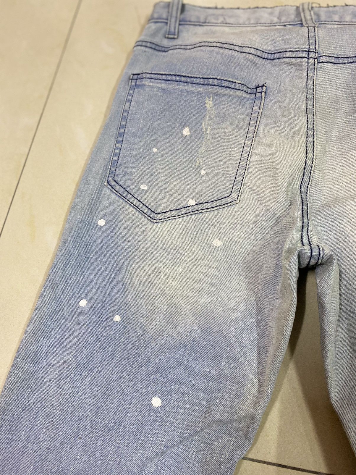 Japanese Brand × Le Grande Bleu (L.G.B.) Distressed Ripped Cavari A Denim Size US 29 - 8 Thumbnail