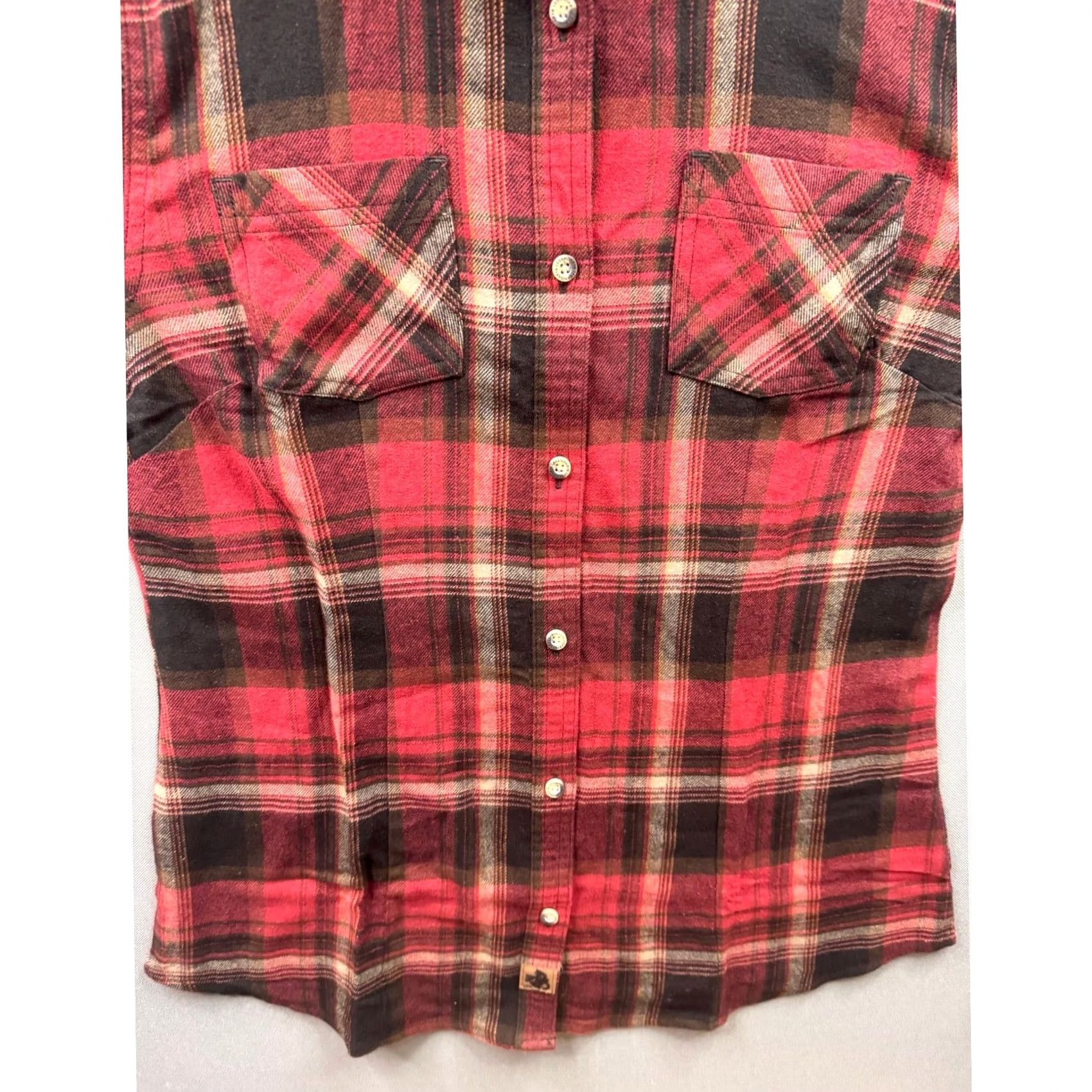 Vintage Legendary Whitetails Flannel Shirt Mens Red Black Plaid Button Down Small Size US S / EU 44-46 / 1 - 3 Thumbnail