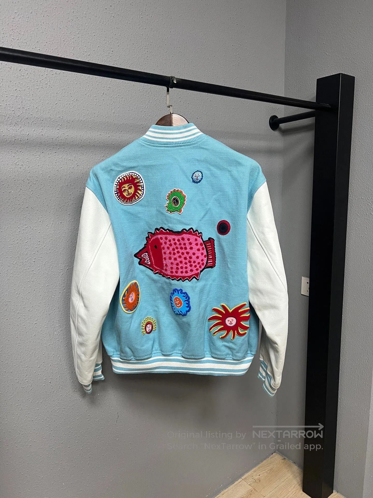 Louis Vuitton Louis Vuitton Blue and White Embroidered Jacket. Size US L / EU 52-54 / 3 - 2 Thumbnail