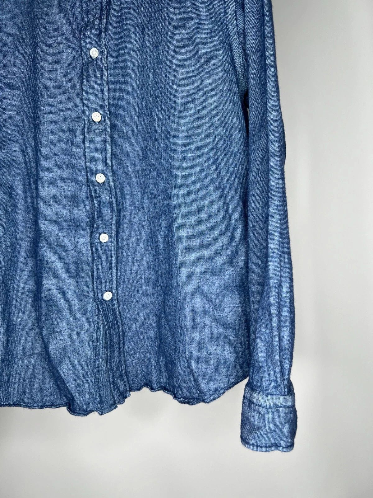 Salvatore Piccolo Salvatore Piccolo Napoli Flannel Blue Casual Shirt 44 17 1/2 Size US L / EU 52-54 / 3 - 5 Thumbnail