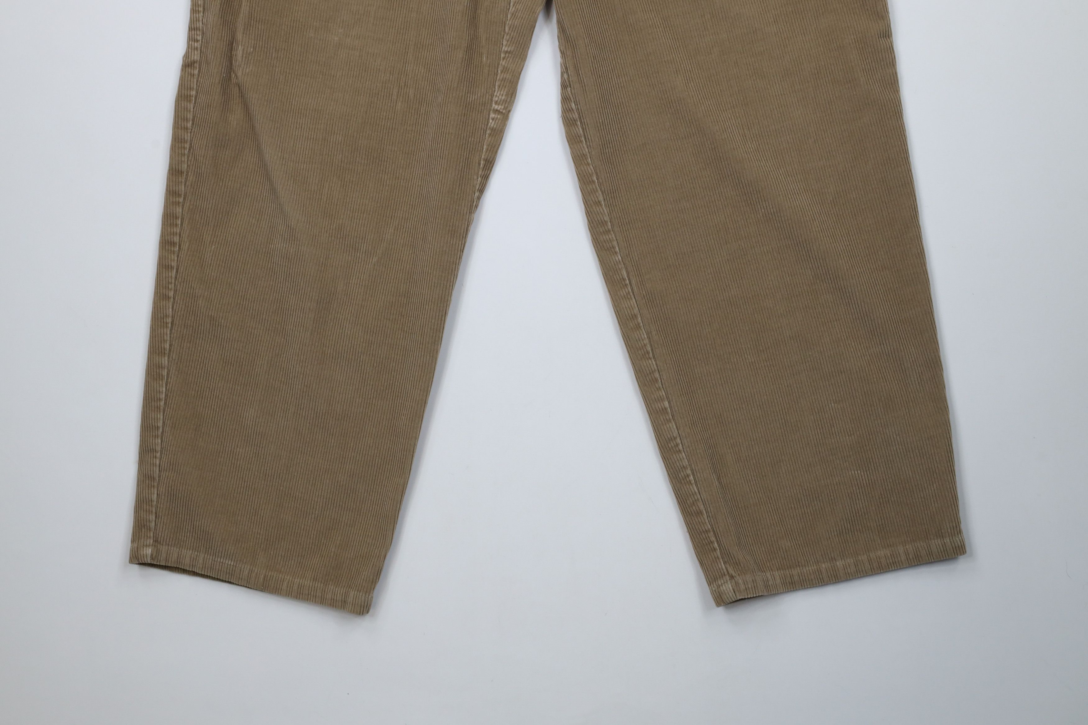 Tommy Hilfiger × Vintage Vintage 90s Tommy Hilfiger Wide Leg Corduroy Pants Beige Size US 34 / EU 50 - 4 Thumbnail