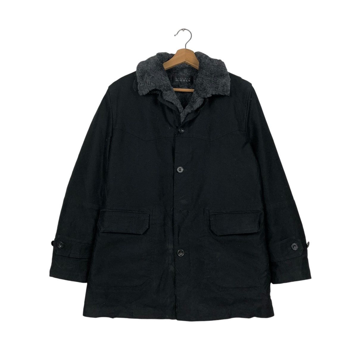 Japanese Brand 🔥VINTAGE CHORE JACKET MONSIUER NICOLE MINK FUR BLANKET Size US M / EU 48-50 / 2 - 3 Thumbnail