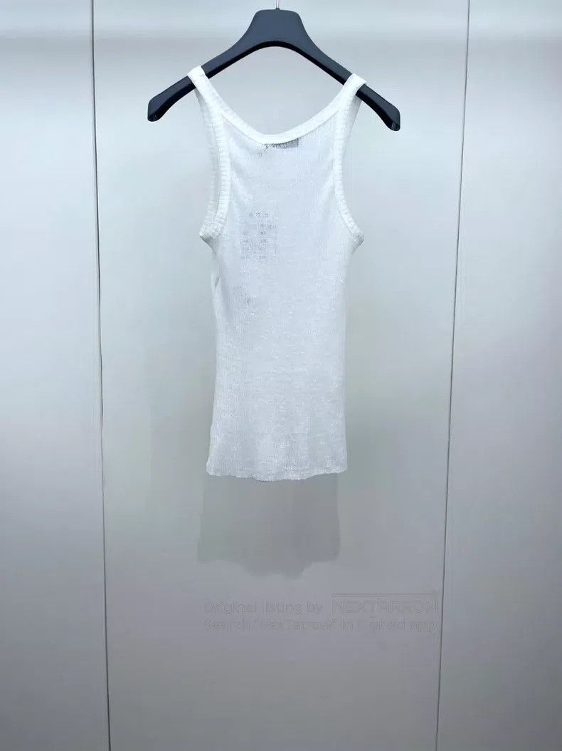 Dior Dior 23 Early Spring White Bee Embroidered Vest Size XS / US 0-2 / IT 36-38 - 2 Thumbnail