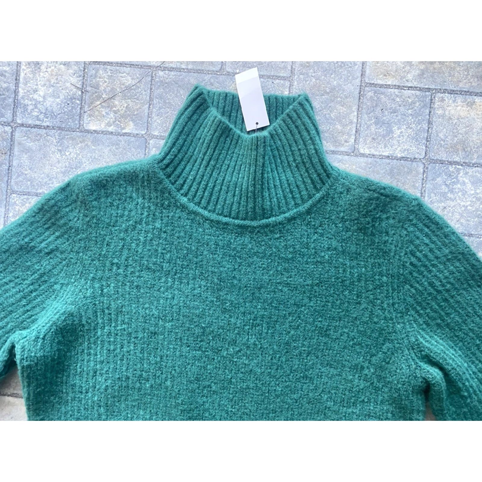 Talbots VINTAGE? Wait it's NWT New Talbots Ribbed Turtleneck Sweater Dress Green Women’s Large Size L / US 10 / IT 46 - 5 Thumbnail