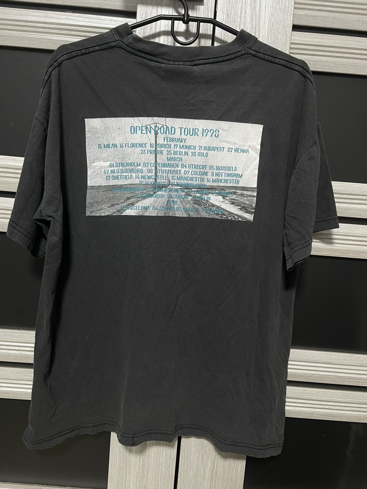 Band Tees Vintage 1998 Gary Barlow Open Road Tour Band Tee Black 90s Size US M / EU 48-50 / 2 - 2 Thumbnail