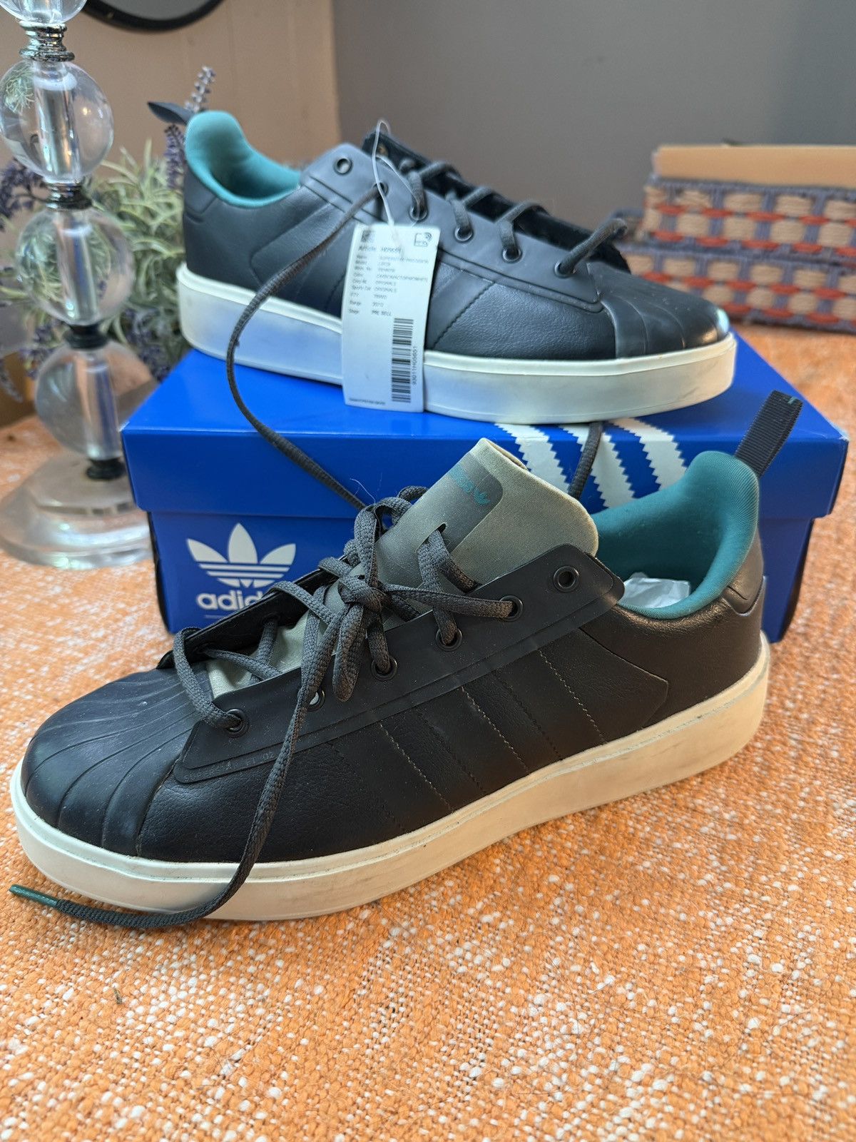 Adidas Samples Black Adidas Superstar D2 size 9 New Size US 9 / EU 42 - 1 Thumbnail