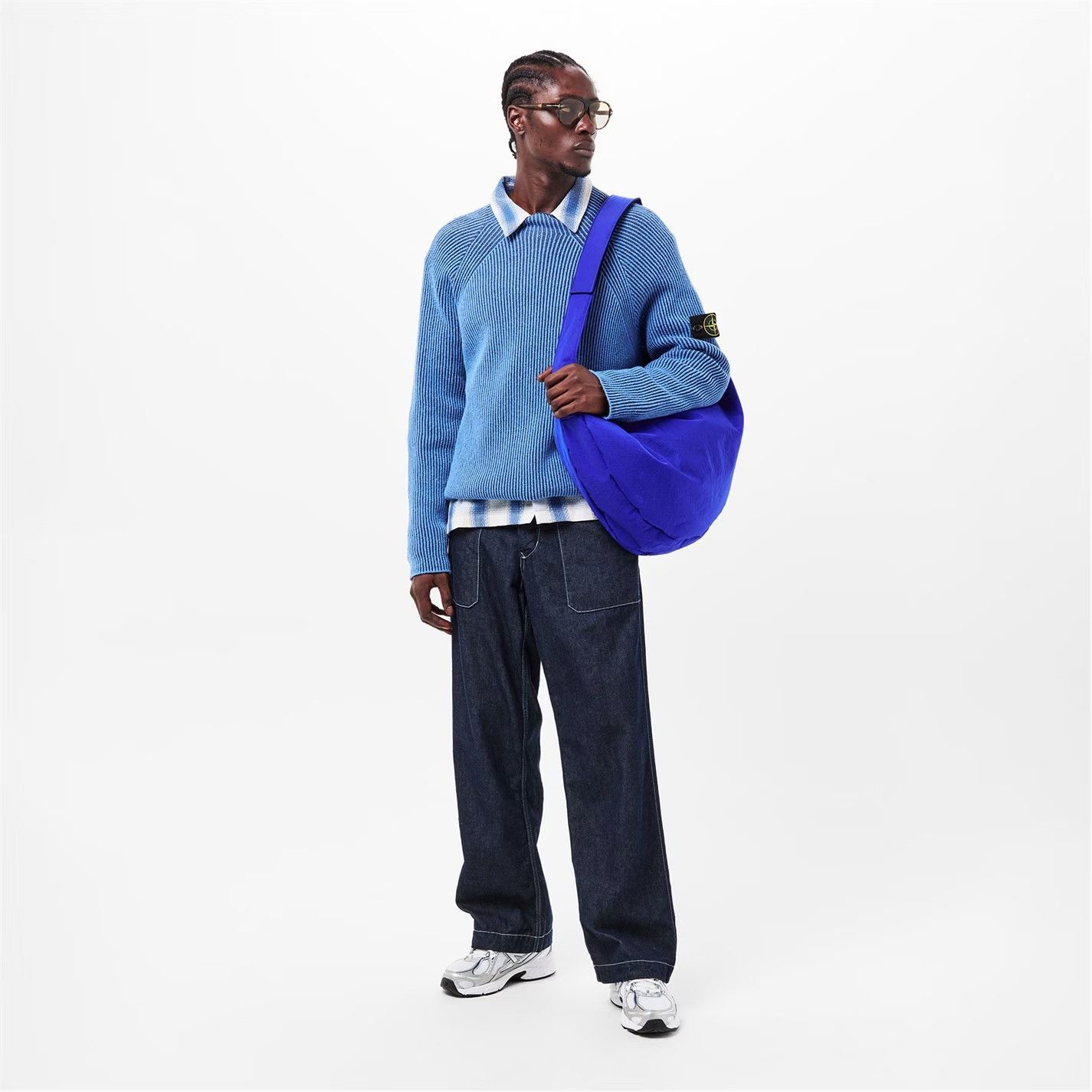 Stone Island o1g2r1mq0526 Knitted Top in Blue Size US L / EU 52-54 / 3 - 6 Thumbnail