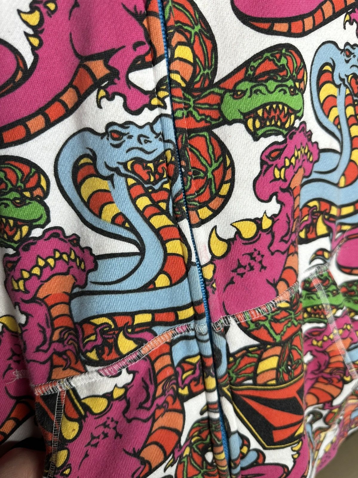Volcom Volcom Snake Dragon Hoodie Full Zip All Over Print Graphic Size US M / EU 48-50 / 2 - 9 Thumbnail