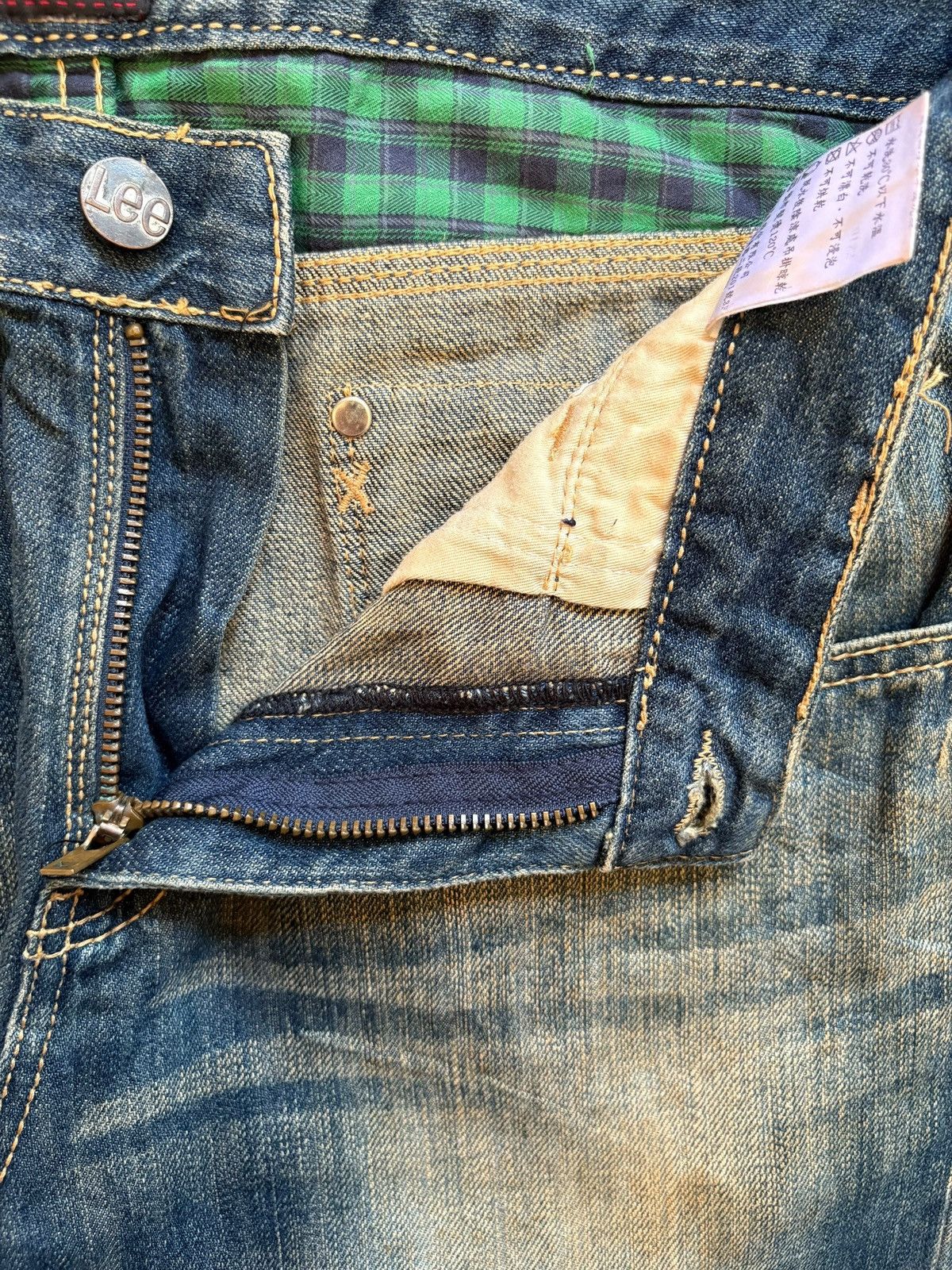 Lee Vintage 90s Lee Mud Wash Loose Jeans Size US 32 / EU 48 - 9 Thumbnail