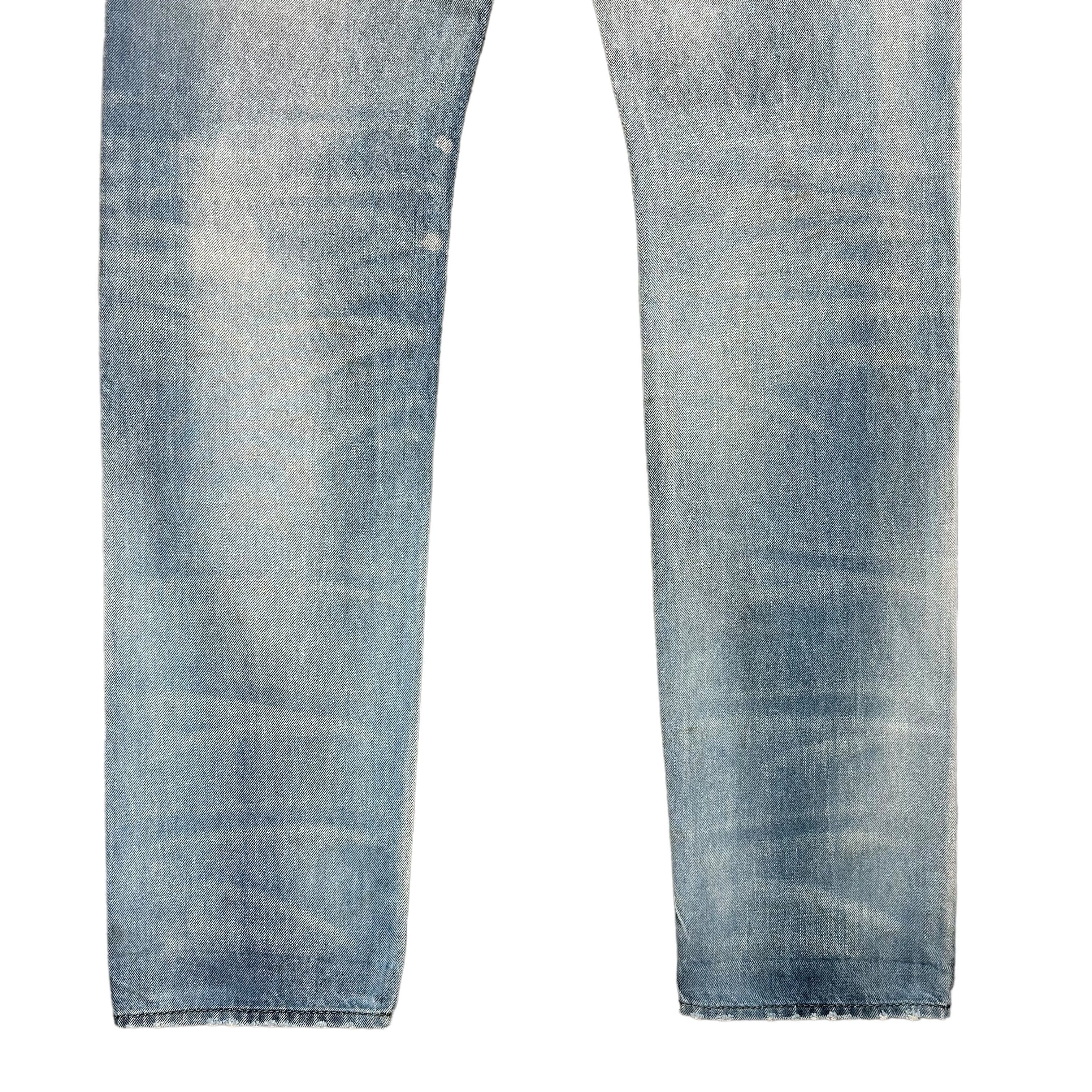 Diesel Diesel Buster Regular Tapered Blue Distressed Denim W30L32 Size US 30 / EU 46 - 7 Thumbnail
